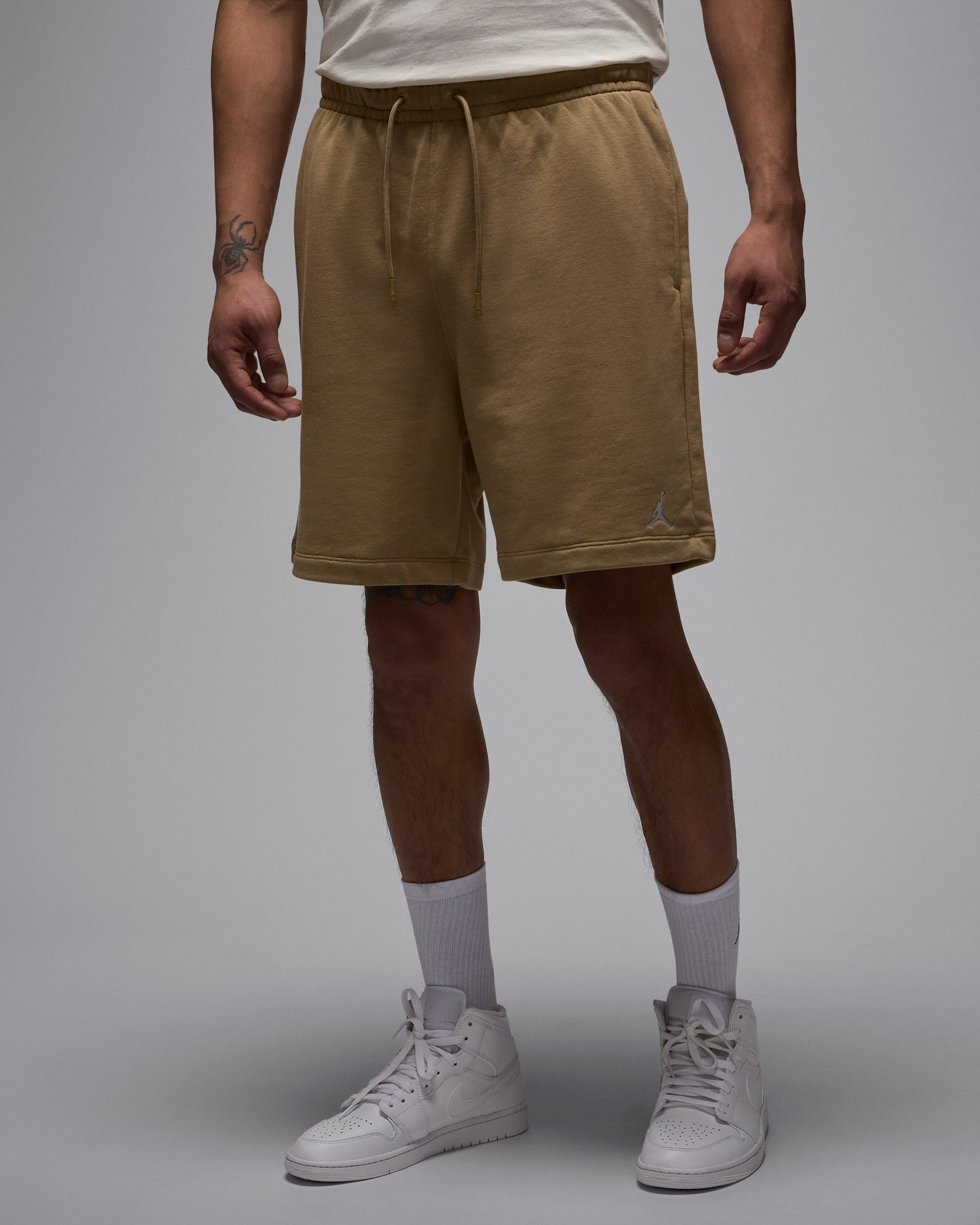 Jordan Brooklyn Fleece Men's Shorts - Desert Camo/White