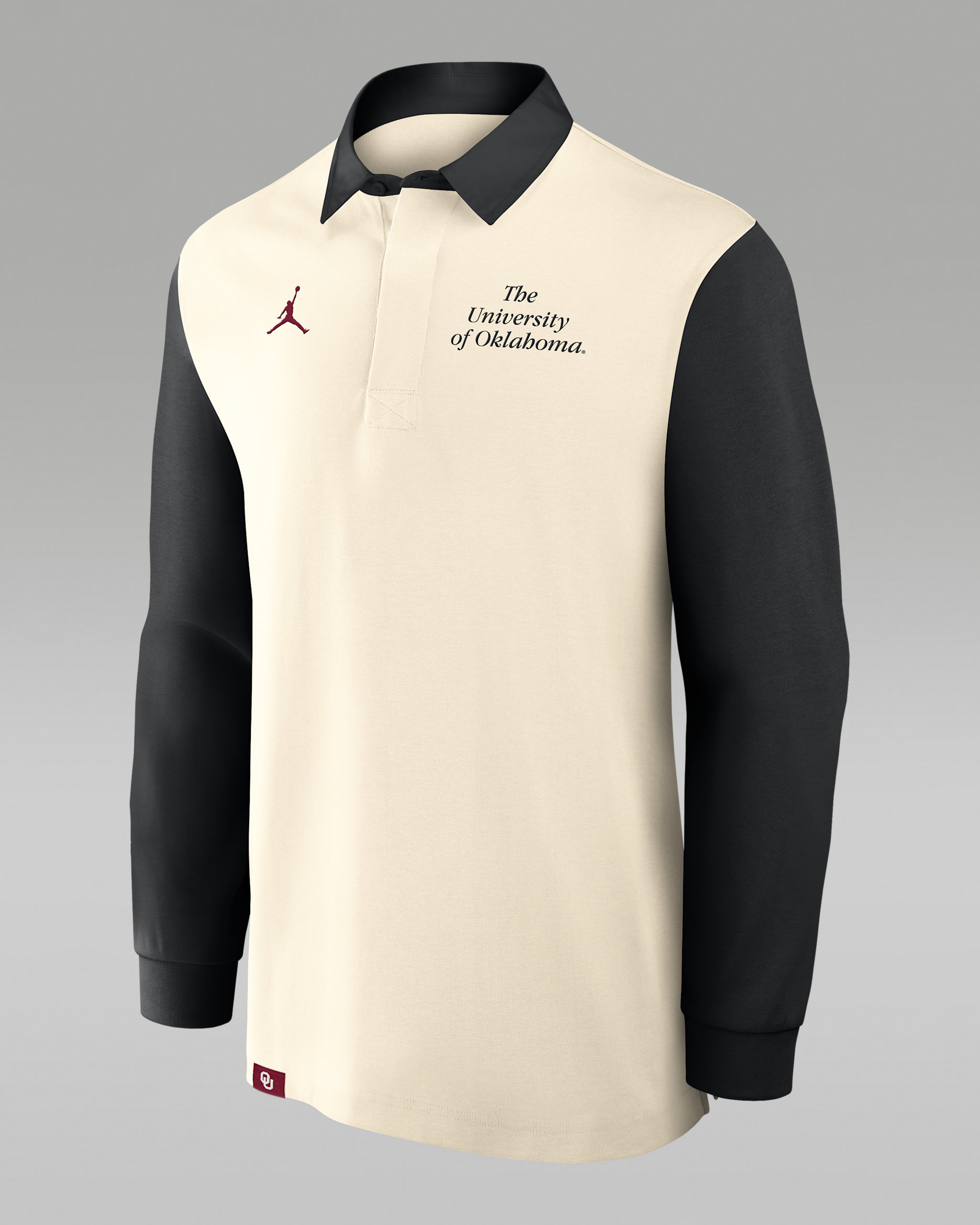 Oklahoma Rugby Men's Jordan Brand College Long-Sleeve Top - Tan/Beige