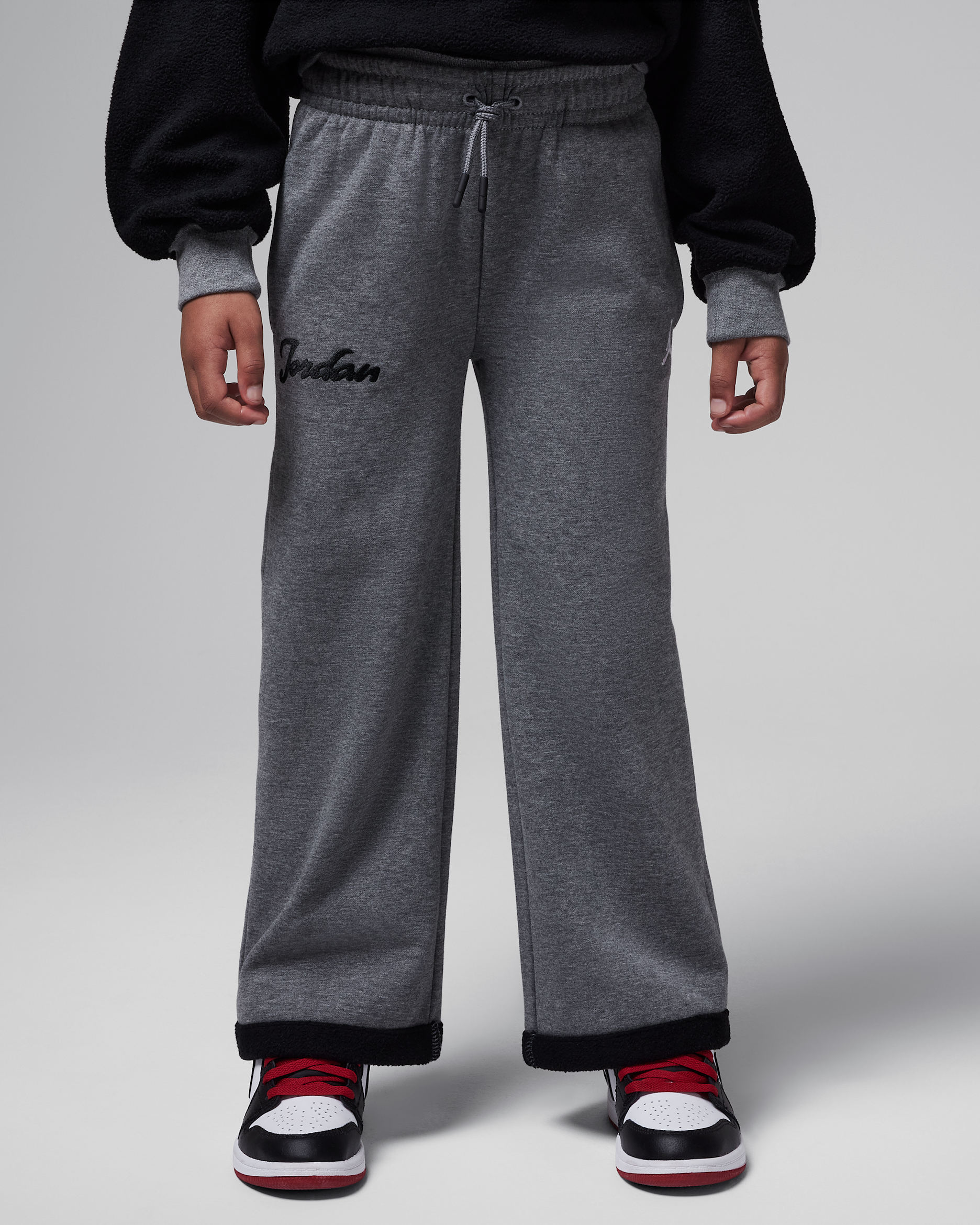 Jordan Little Kids' Meta-Enchantment Cozy Fleece Pants - Carbon Heather