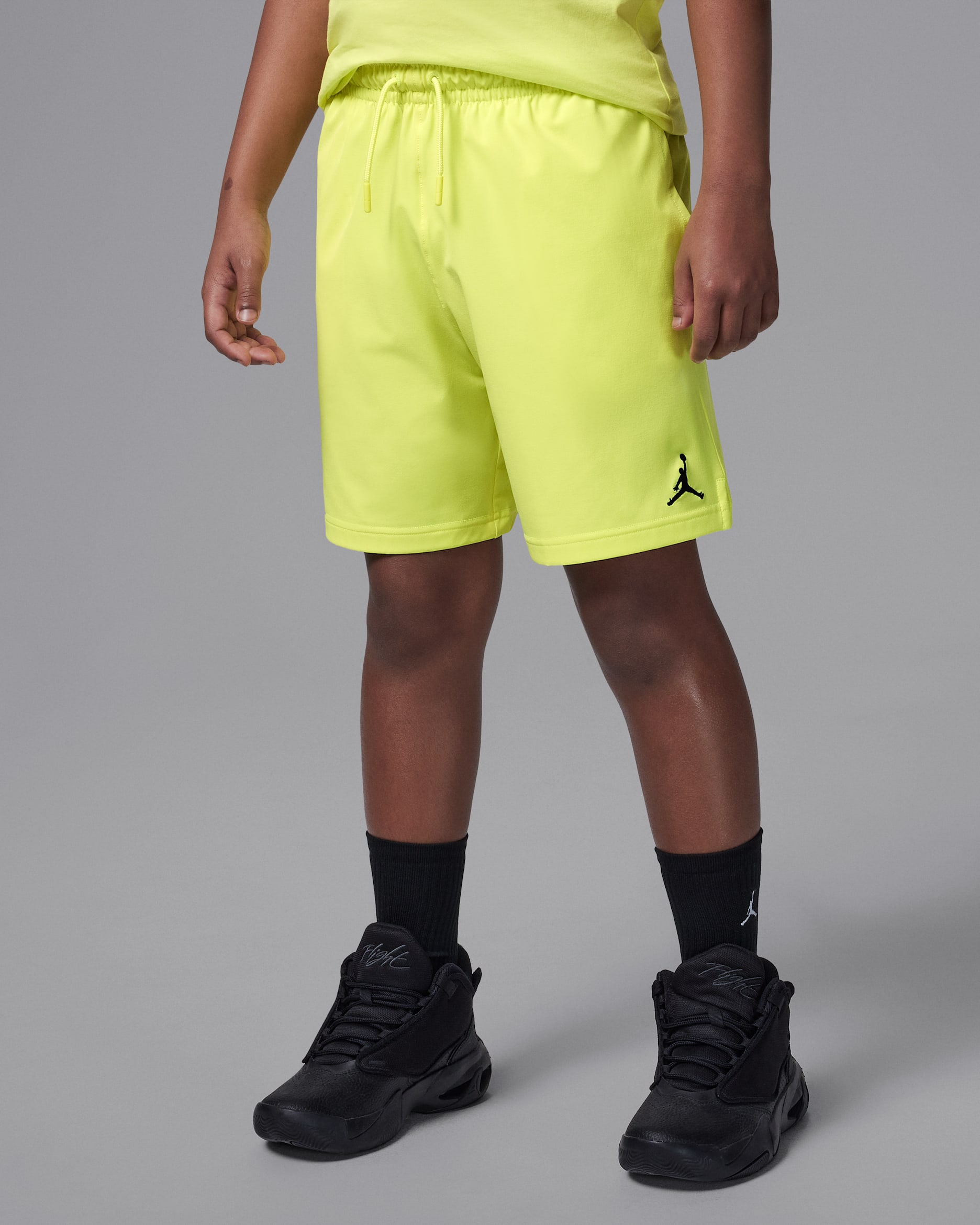 Jordan Big Kids' Jumpman Woven Play Shorts - Lemon Twist