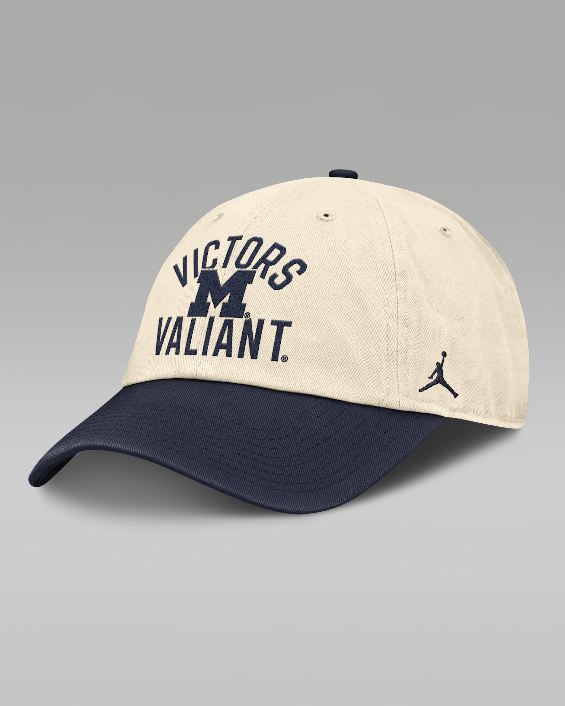 Michigan Primetime 2-Tone Club Men's Jordan Brand College Adjustable Hat - Natural