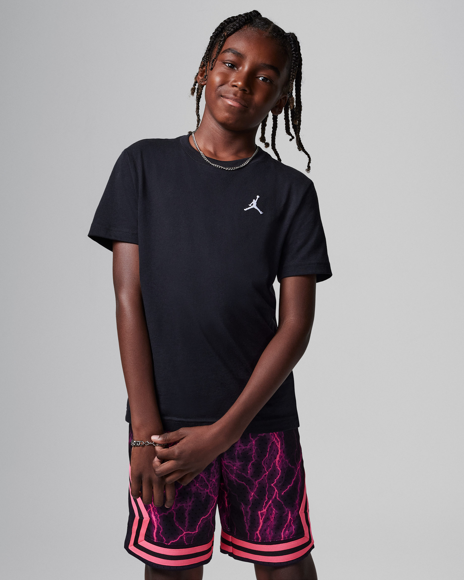 T-shirt brodé Jumpman Air Jordan pour ado - Noir