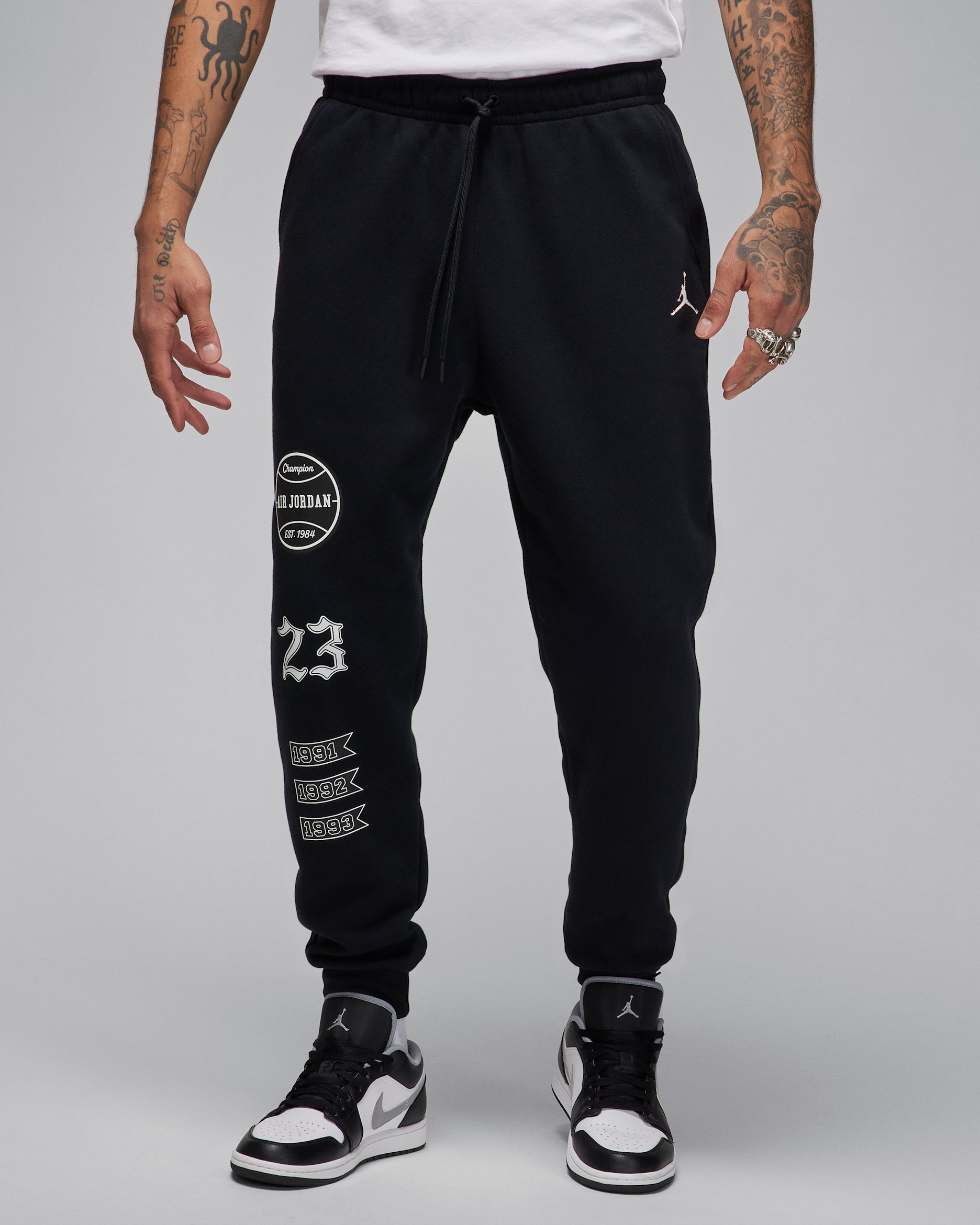 Jordan Essentials Men's Fleece Trousers - Black