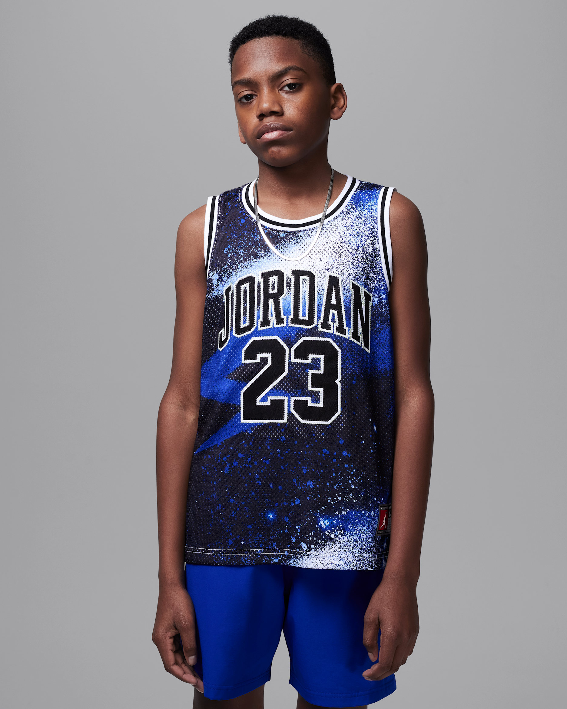 Jersey estampado para niños talla grande Jordan23 - Negro