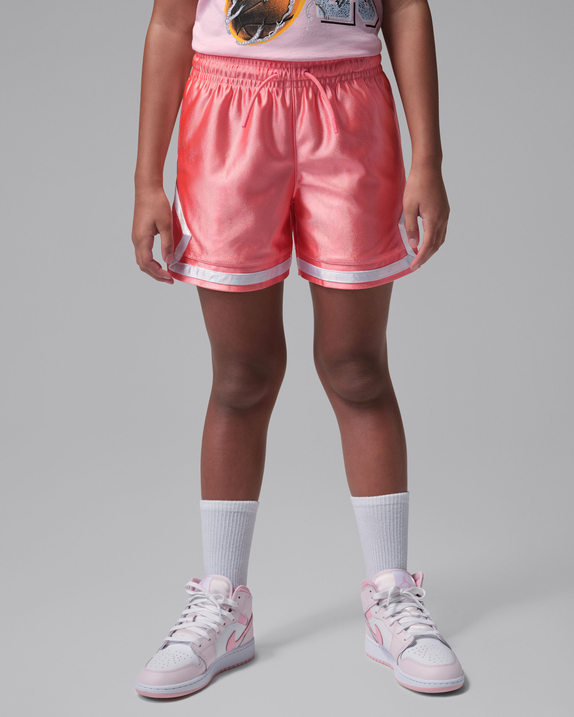 Shorts Jordan Durasheen Diamond för ungdom - Pink Gaze