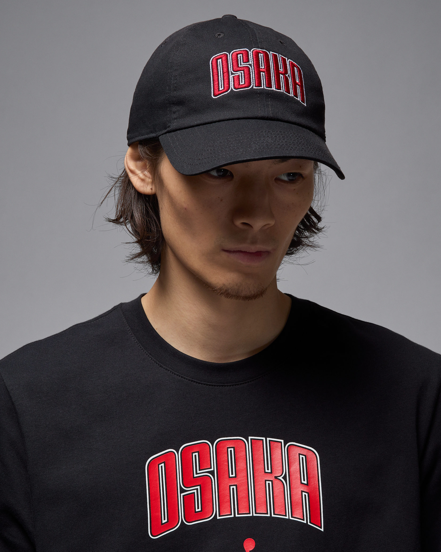 ジョーダン クラブ アンストラクチャード 大阪 キャップ - ブラック/ジムレッド