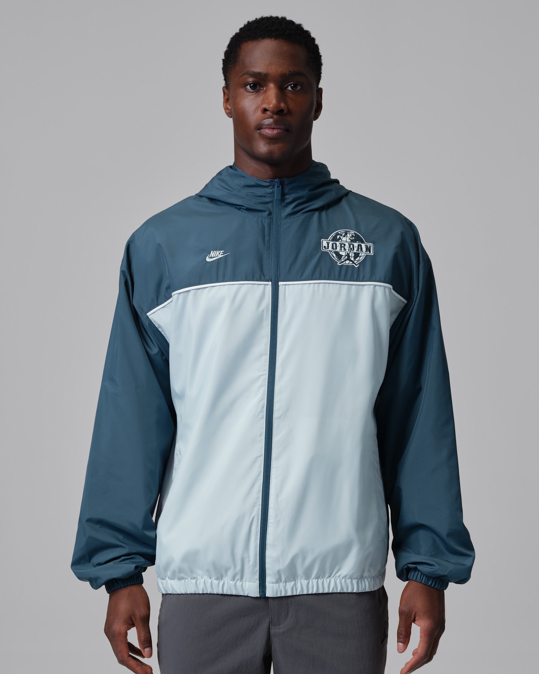 Jordan Brooklyn Men's Track Jacket - Squadron Blue/Aura/White/Aura
