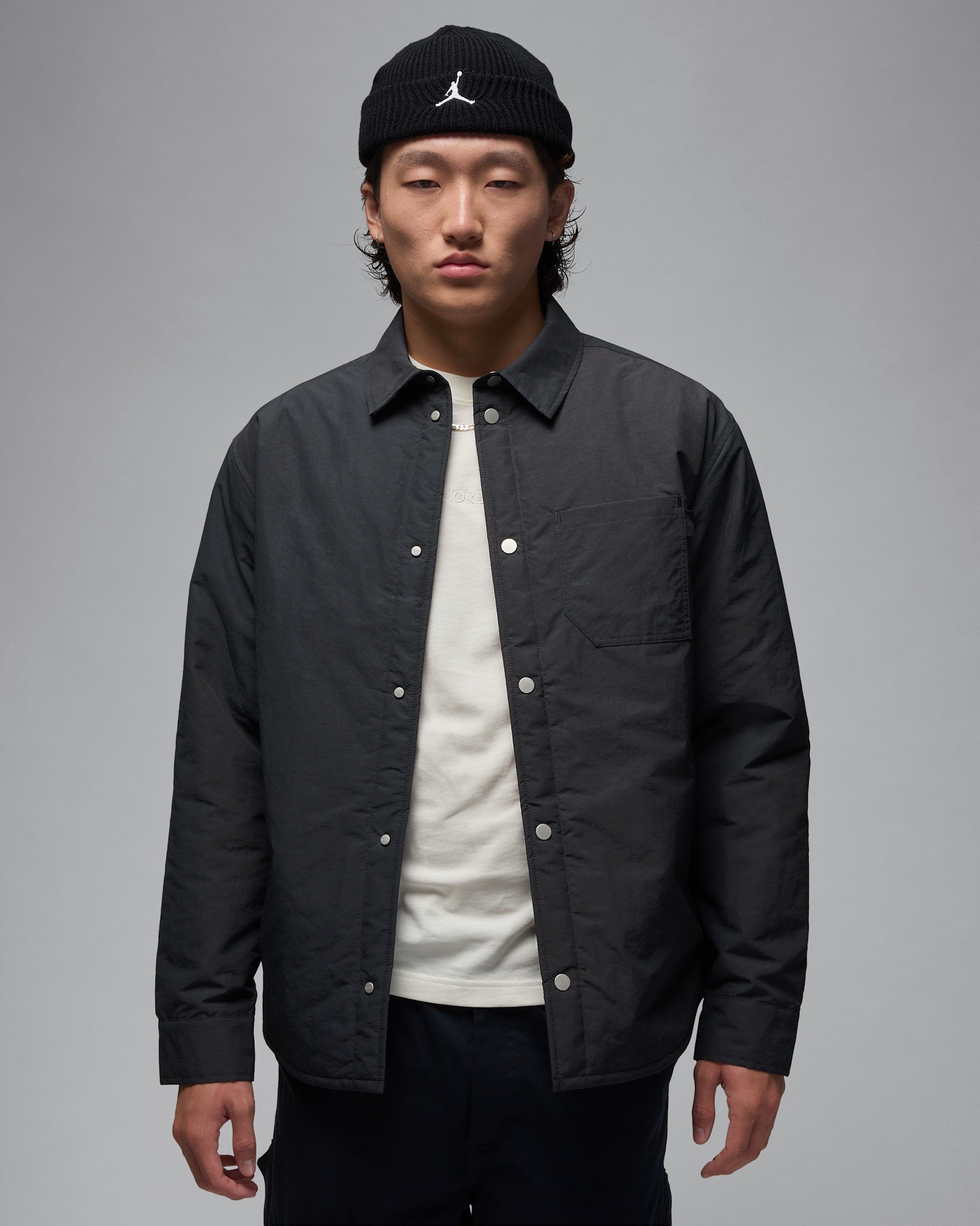 エア ジョーダン メンズ ボタンダウントップ - オフノワール