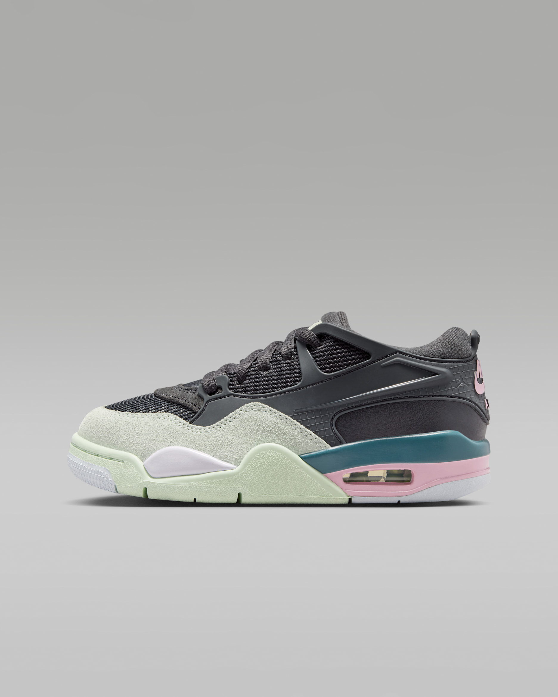 Buty dla dużych dzieci Air Jordan 4 RM - Anthracite/Barely Green/Jade Aura/Iced Carmine