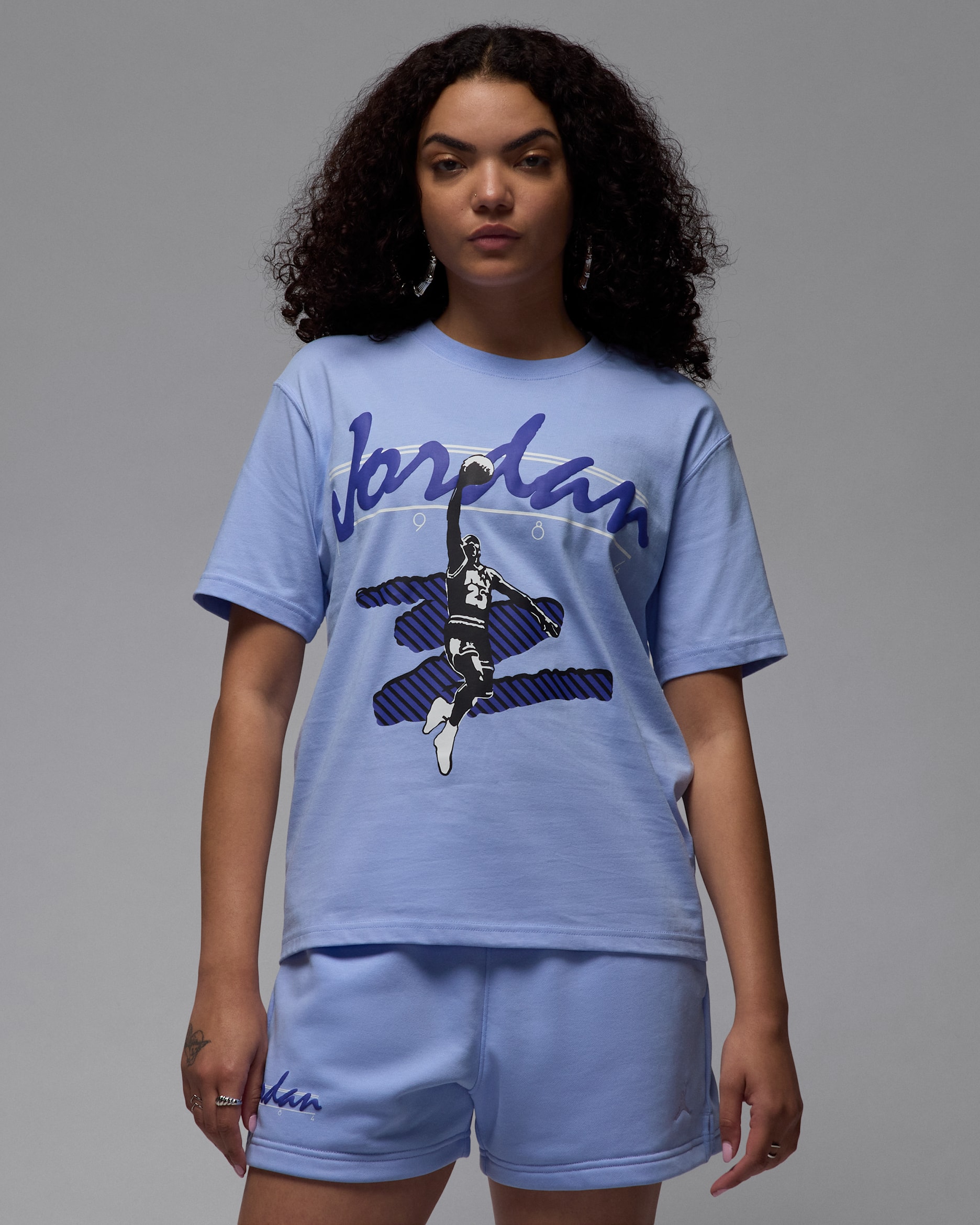 Playera con gráfico para mujer Jordan MVP - Aluminio