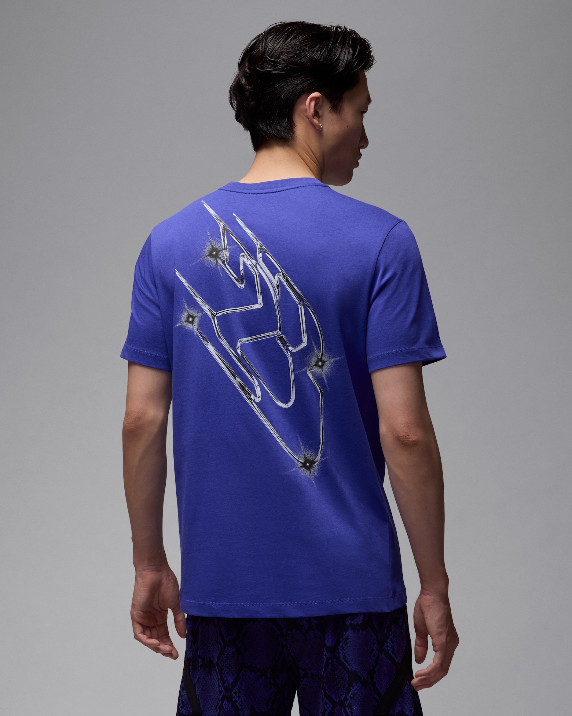 Jordan Sport Dri-FIT Erkek Tişörtü - Purple Comet/Beyaz