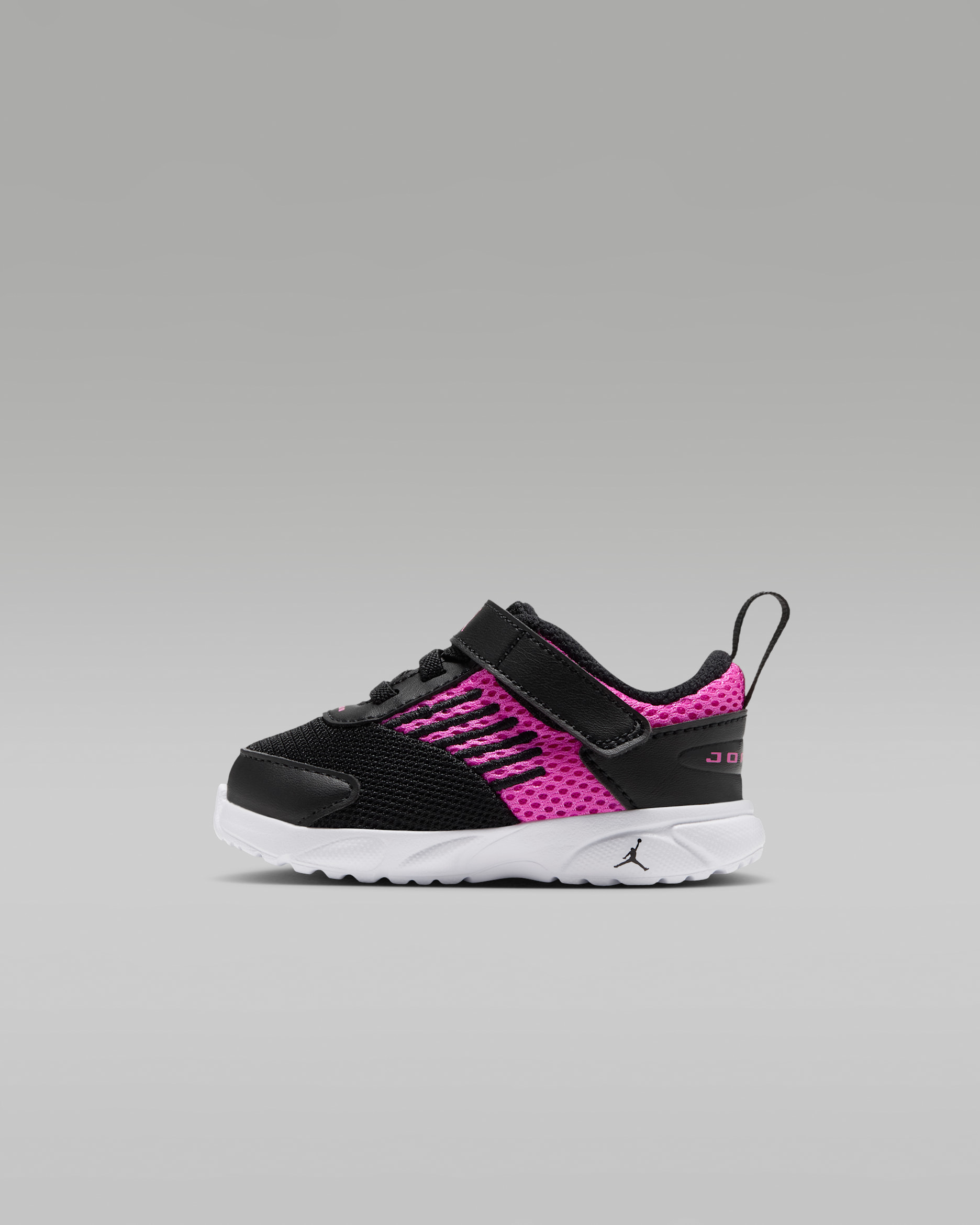 Jordan Trunner Flow Baby/Toddler Shoes - Black/White/Laser Fuchsia