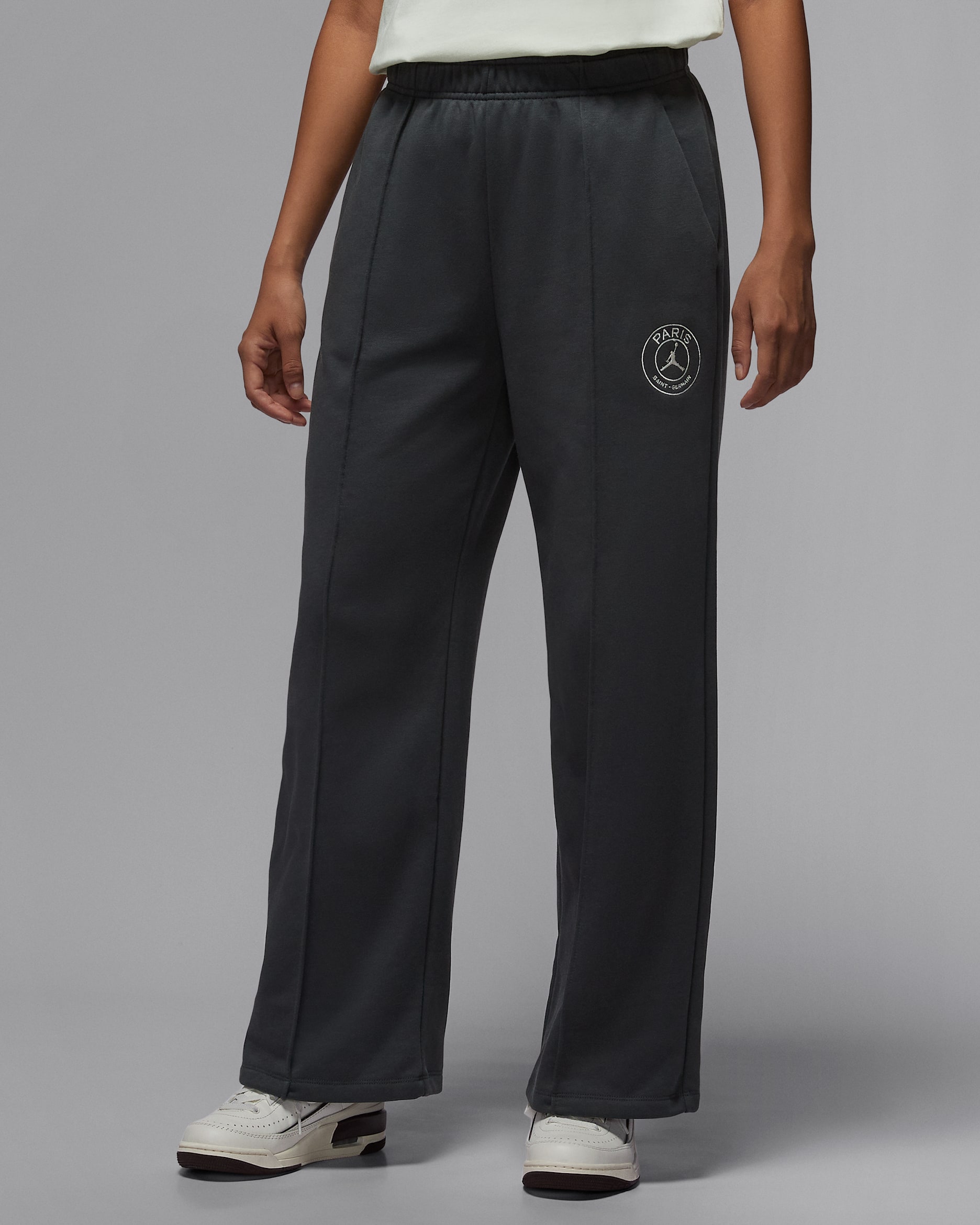 パリ サンジェルマン(PSG) ウィメンズ フリース パンツ - アンスラサイト/セイル
