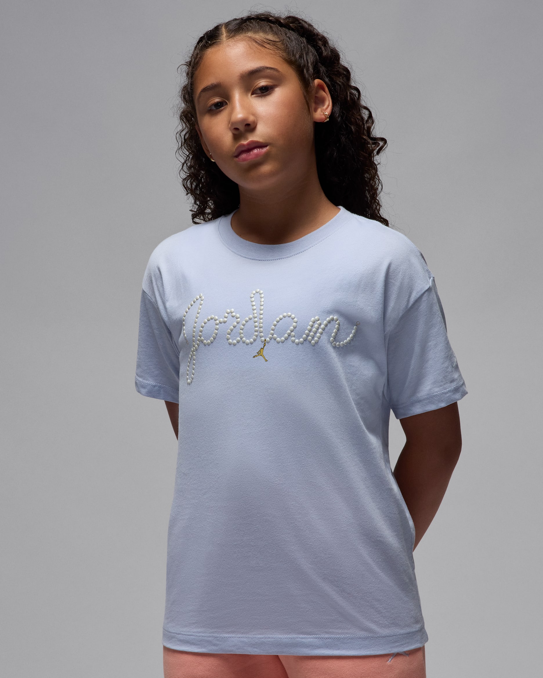 Jordan Big Kids' Pearl T-Shirt - Ghost