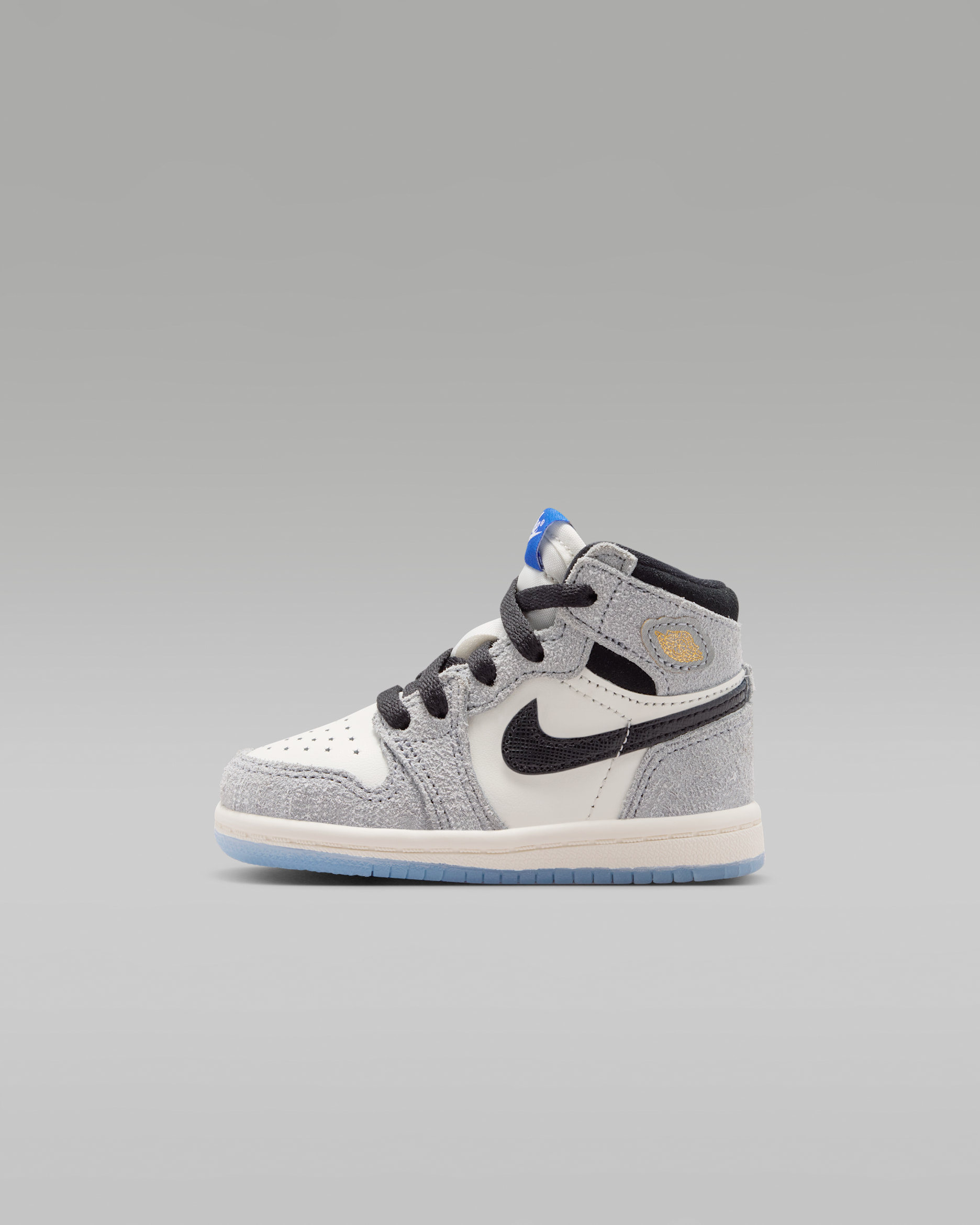 Jordan 1 Retro High OG Baby/Toddler Shoes - Cool Grey/Game Royal/Black