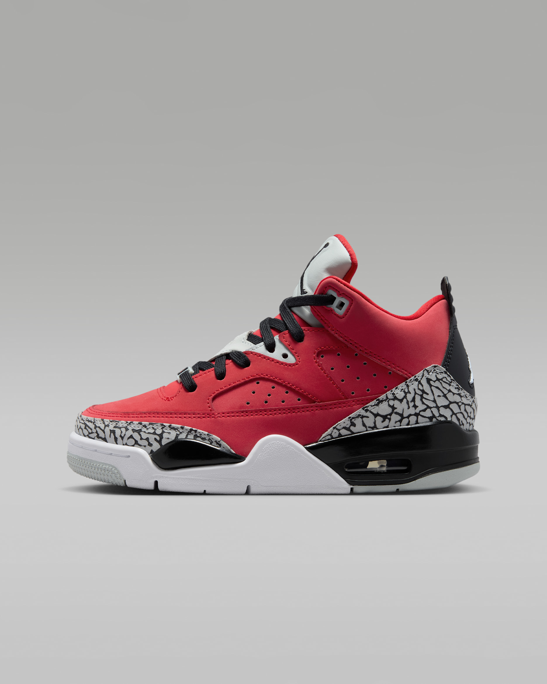 Jordan Son of Mars Low Big Kids' Shoes - Fire Red/Grey Mist/White/Black