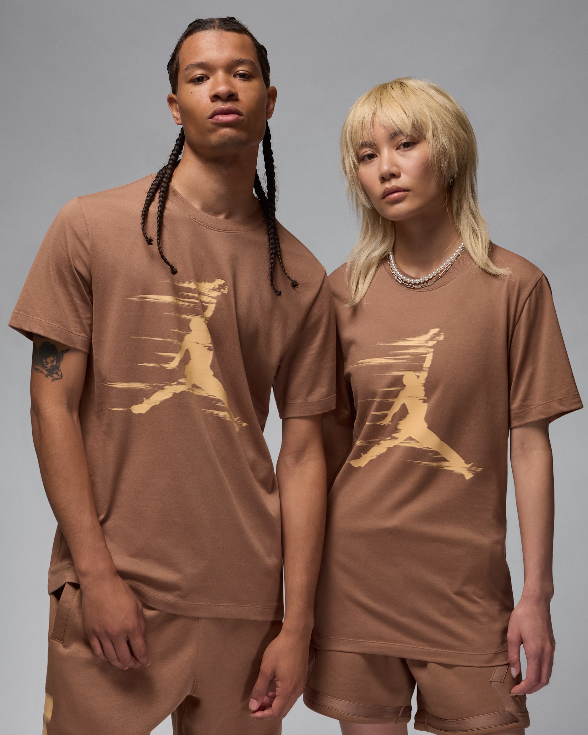 Jordan MVP Men's Jumpman T-Shirt - Archaeo Brown/Orange Chalk/Orange Chalk