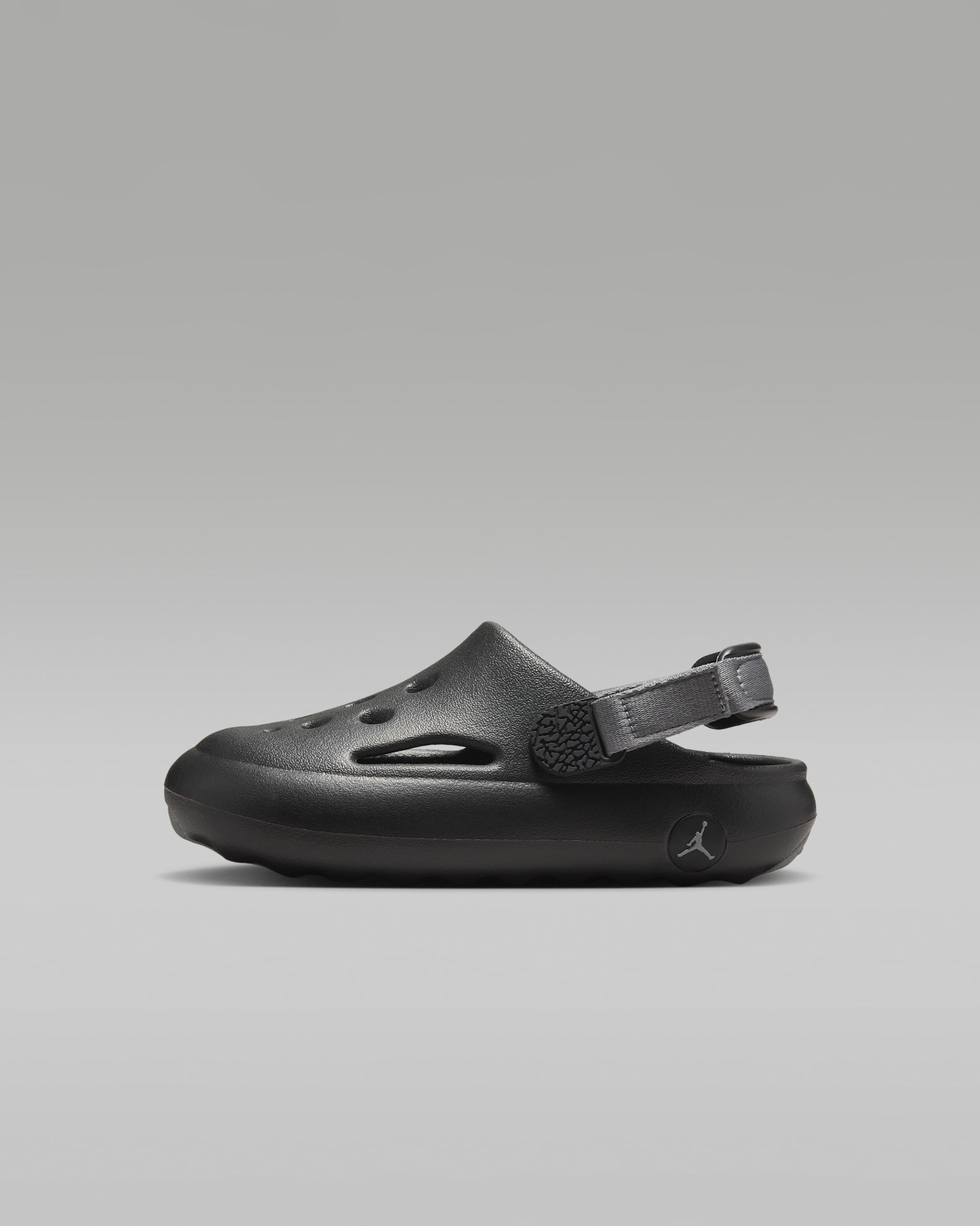 Sandalias para niños de preescolar Jordan Hydrip - Negro/Gris humo