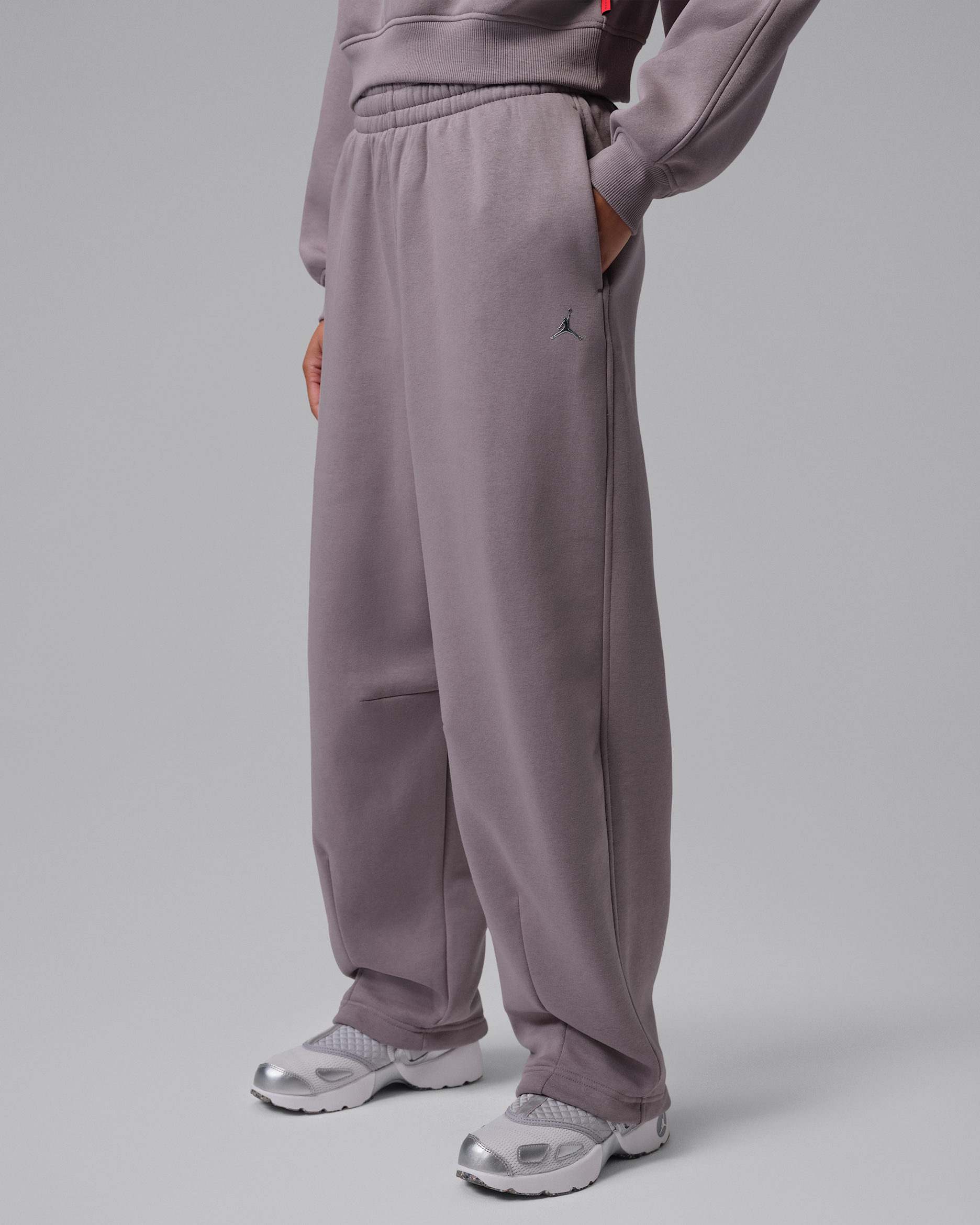 Pants de pierna ancha para mujer Jordan Brooklyn - Morado humo