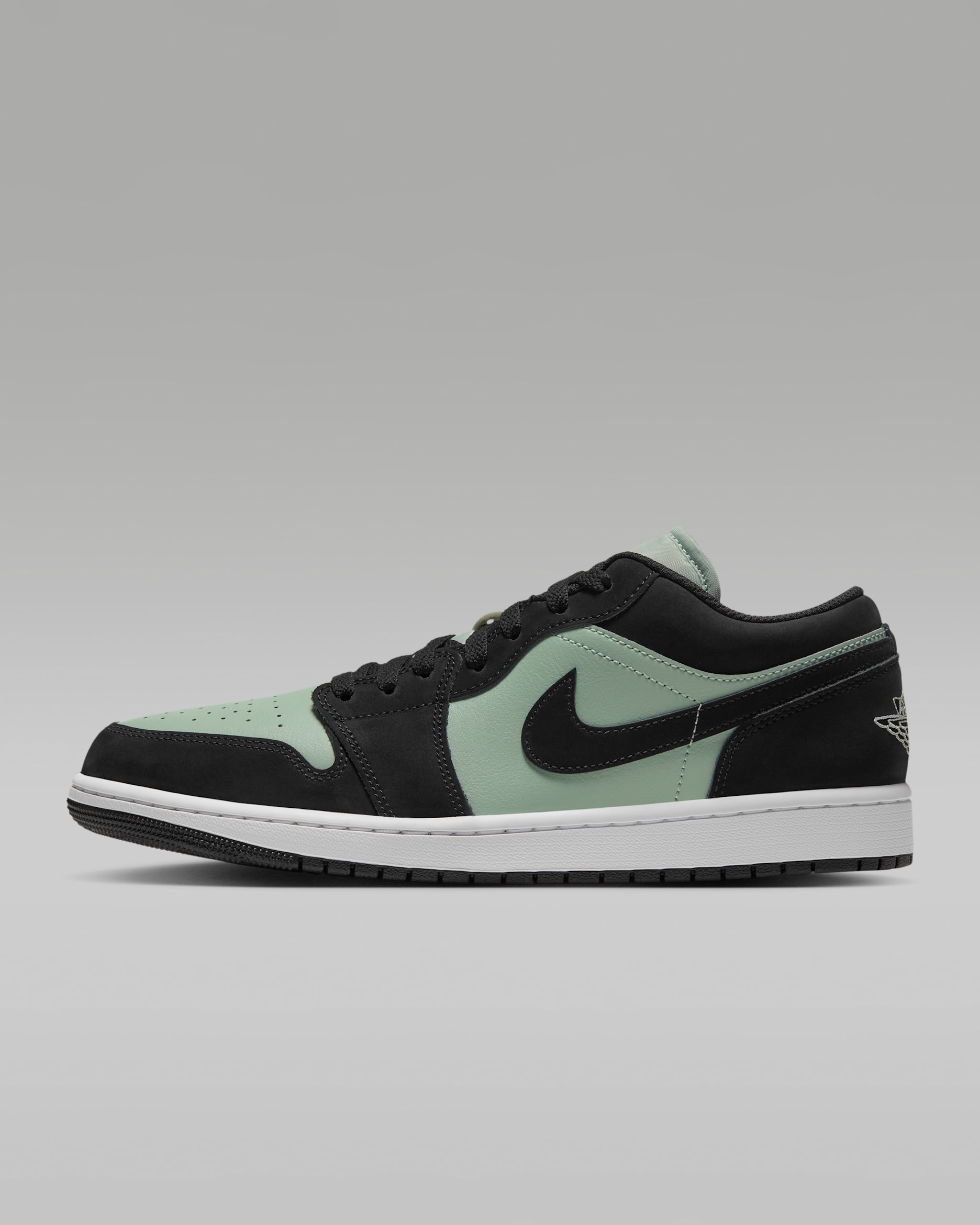 Sapatilhas Air Jordan 1 Low para homem - Preto/Branco/Pistachio Frost