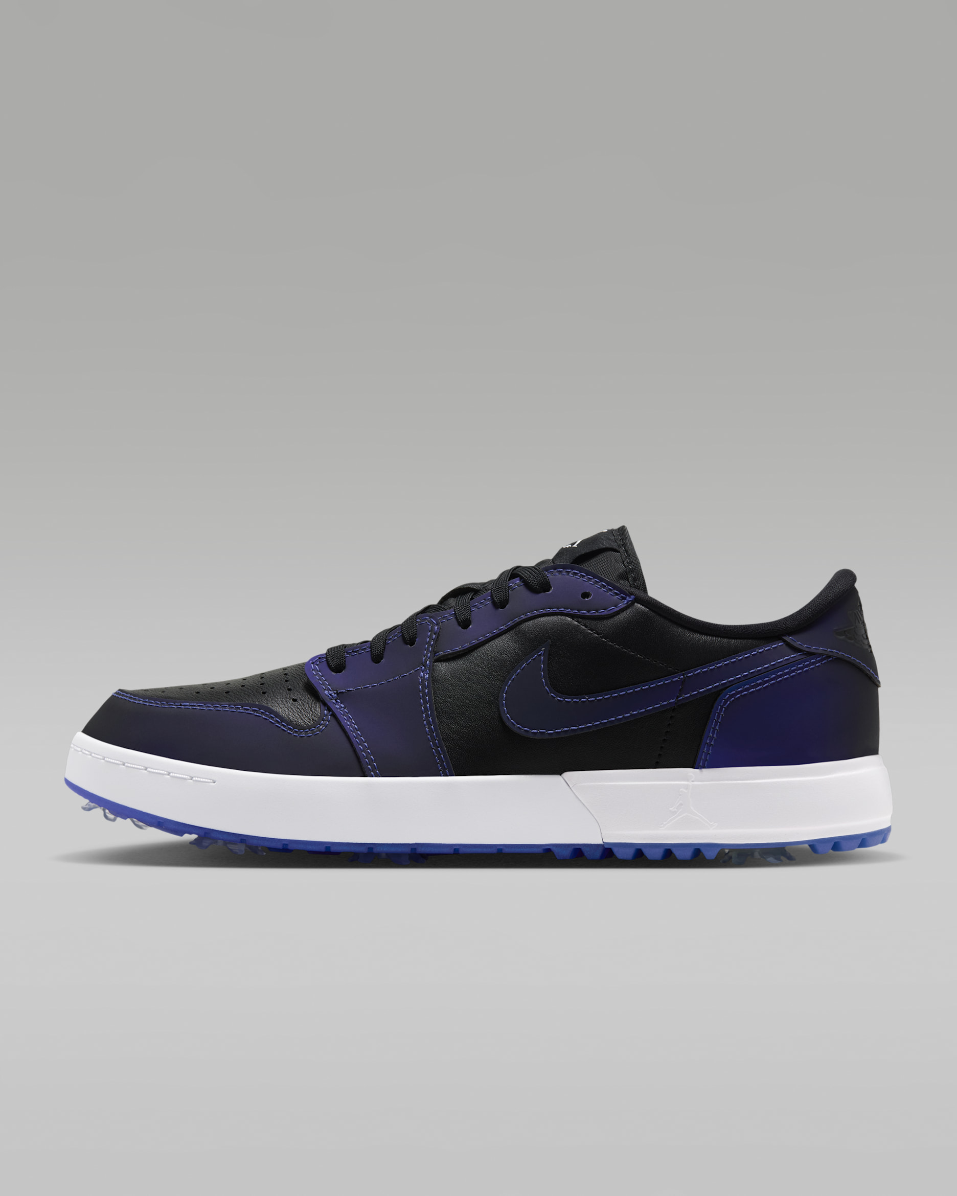 Air Jordan 1 Low G Spiked "Space Jam" Golf Shoes - Black/Multi-Color/Multi-Color