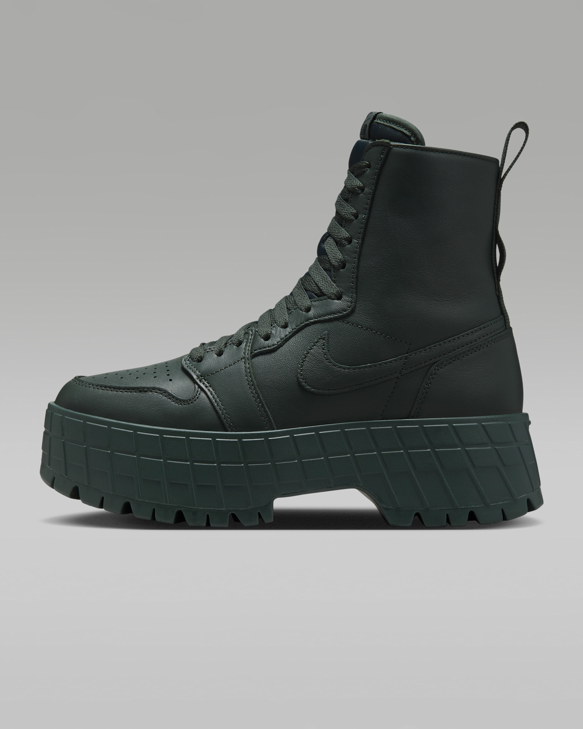 Air Jordan 1 Brooklyn Women's Boots - Deepest Green/Deepest Green/Black