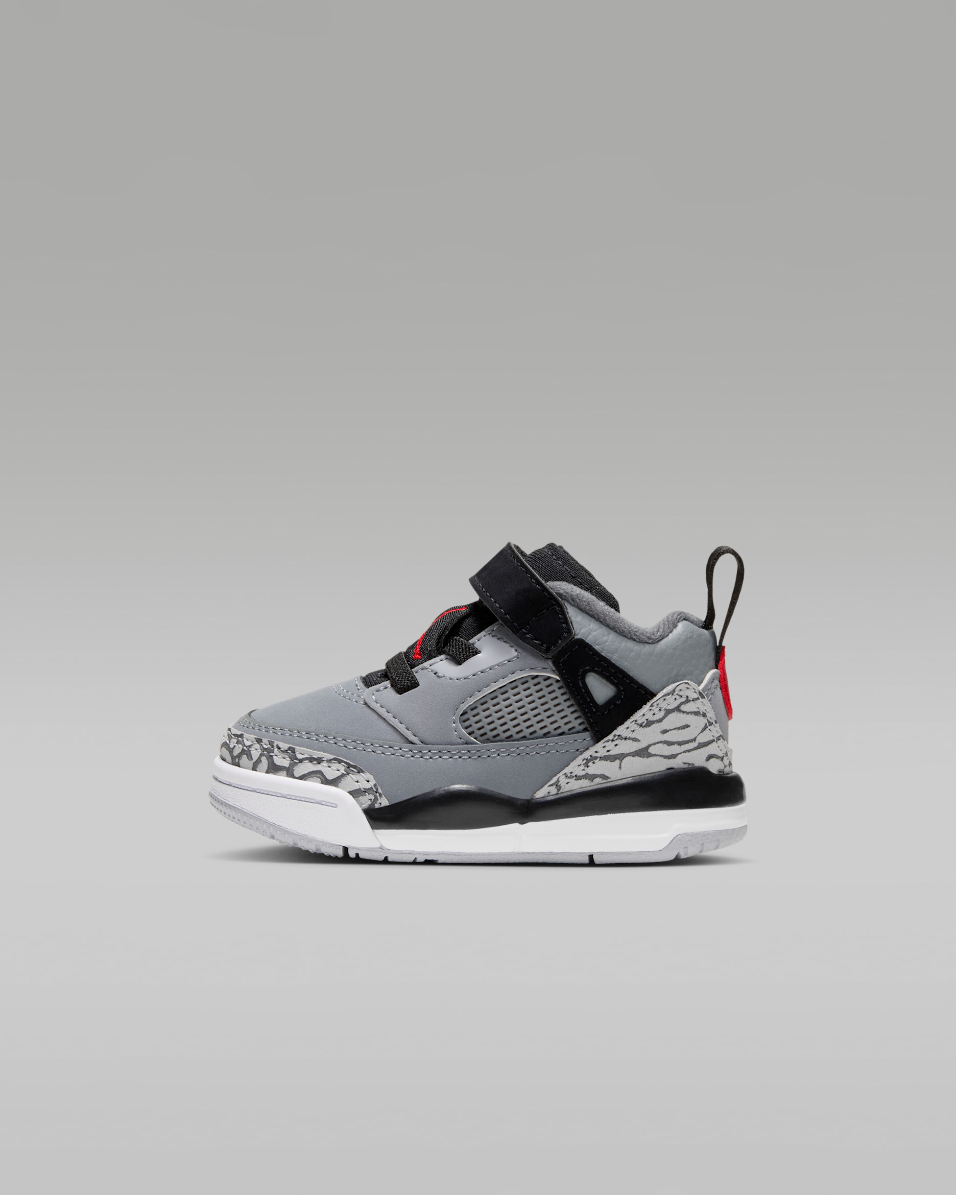 Jordan Spizike Low Baby/Toddler Shoes - Cool Grey/Black/Wolf Grey/University Red