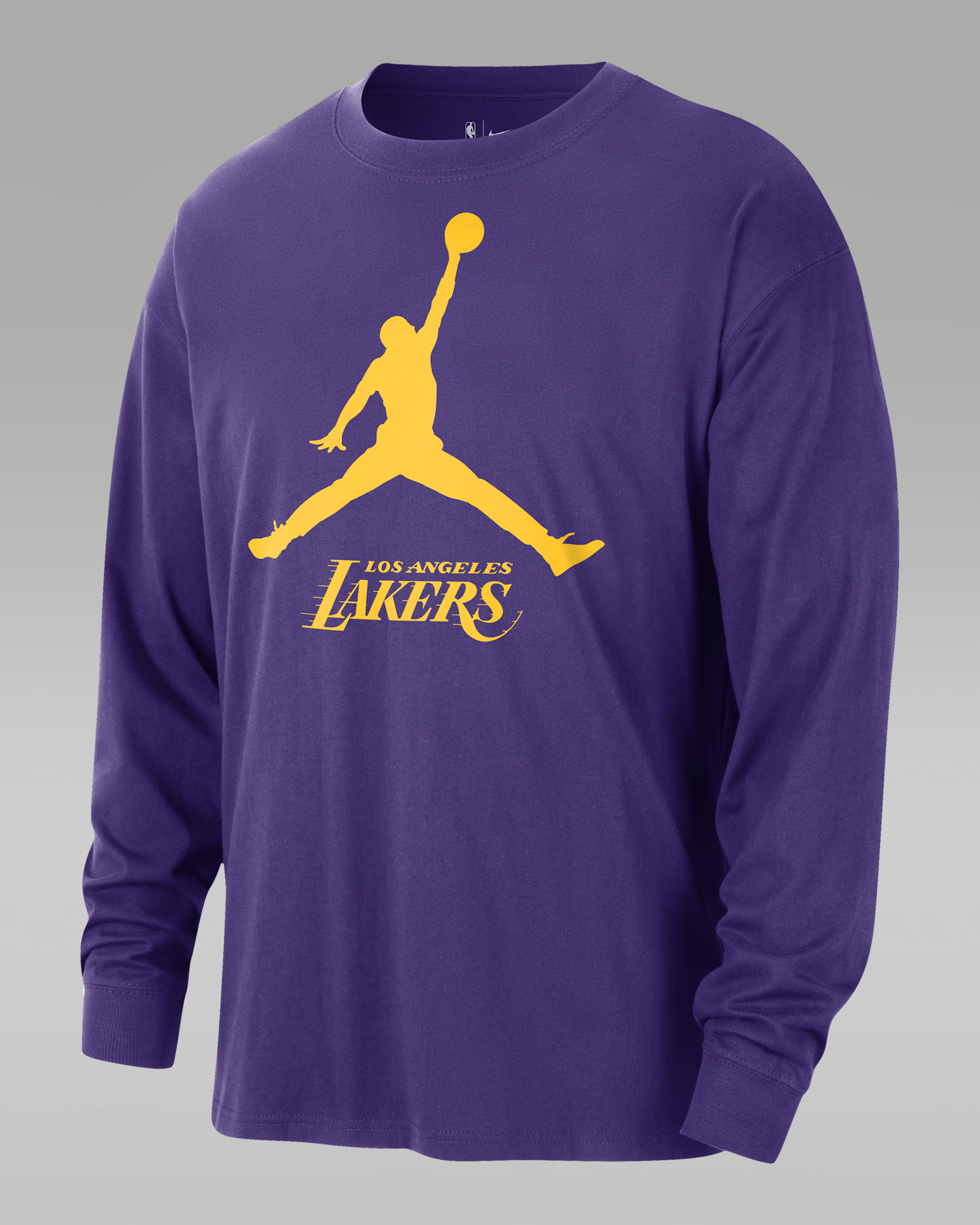 Los Angeles Lakers Essential Men's Jordan NBA Long-Sleeve T-Shirt - Field Purple