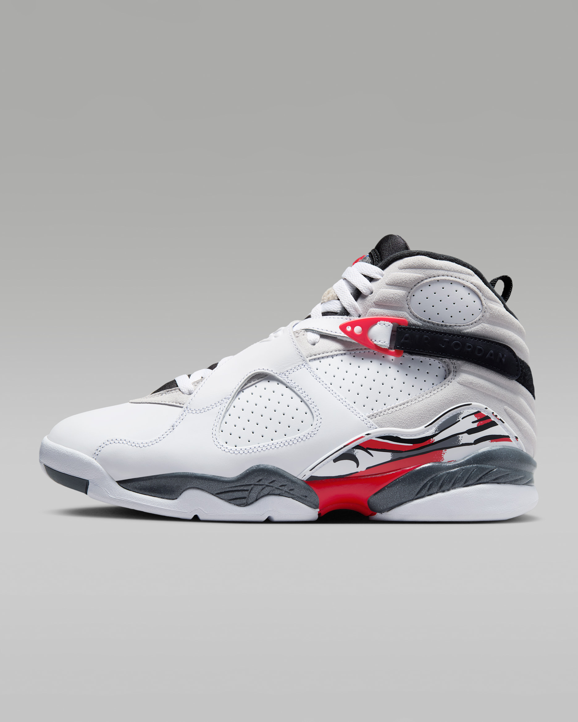 Air Jordan 8 Retro Men's Shoes - White/True Red/Black