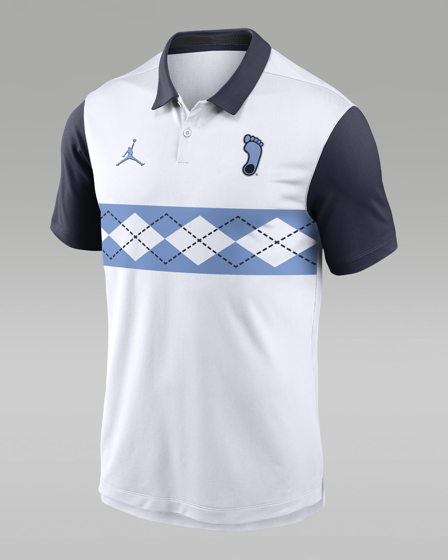 North Carolina Athletic Prep Vapor Alt Logo Men's Jordan Brand Dri-FIT College Polo - White