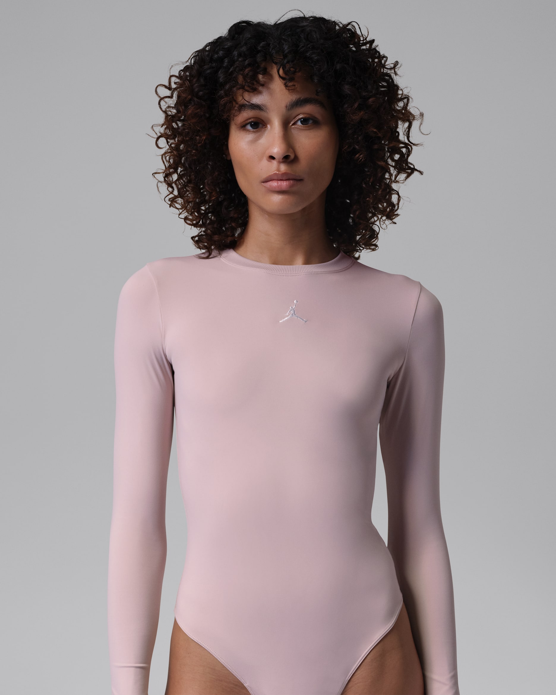 Jordan Brooklyn Essentials Women's Bodysuit - Particle Rose/White