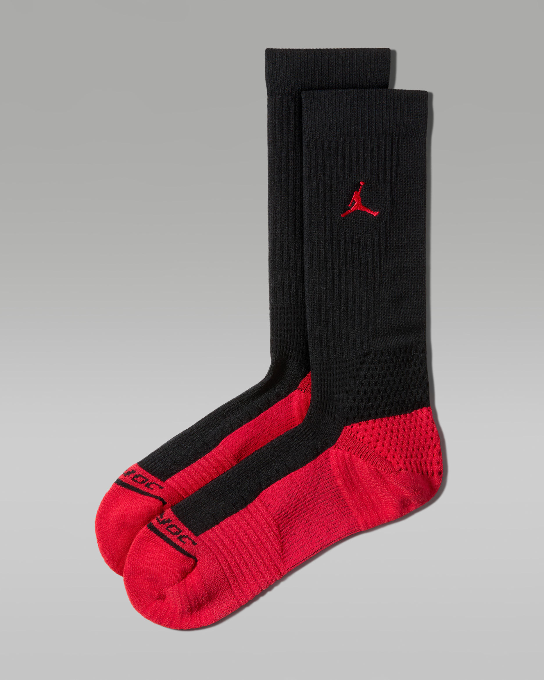 Jordan Elite Crew Socks (1 Pair) - Black/University Red/University Red