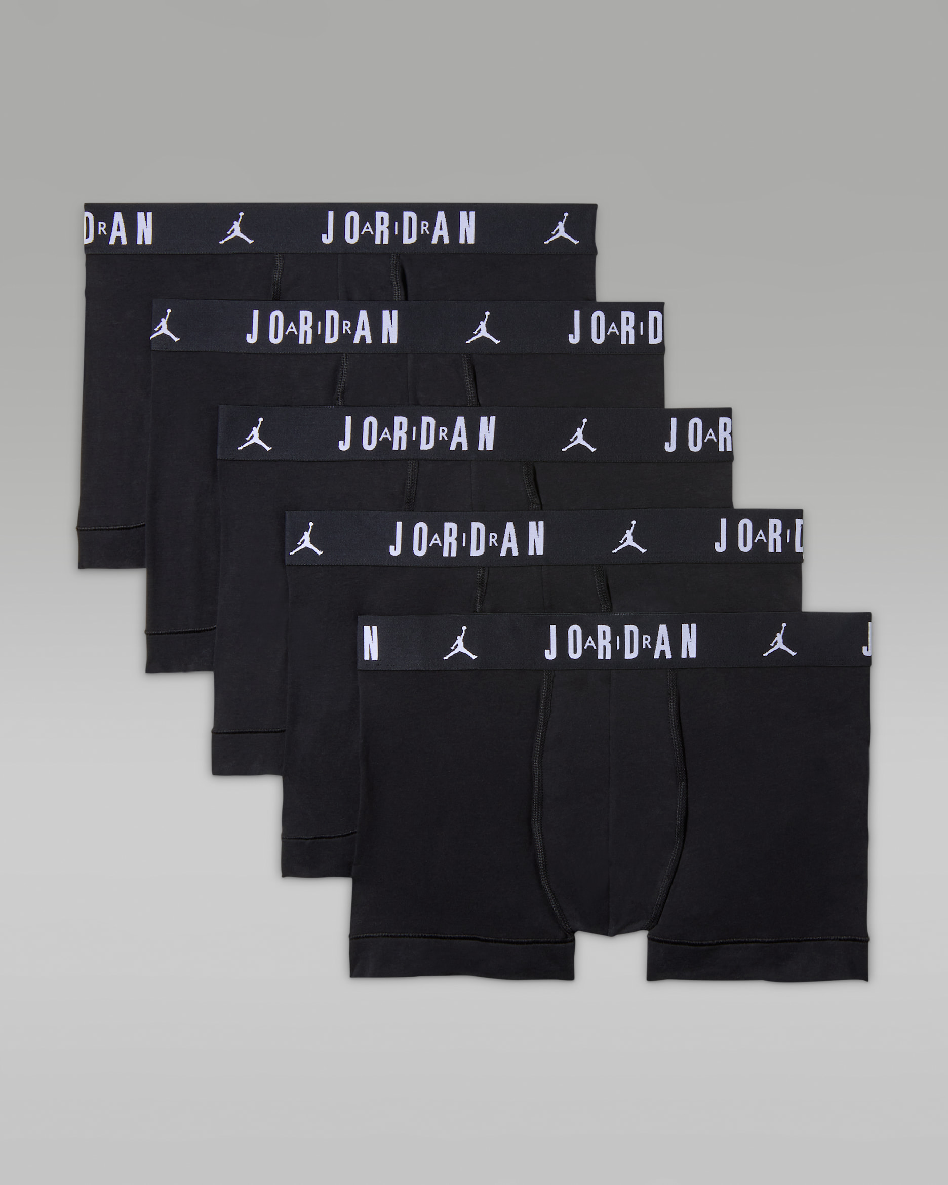 Jordan Dri-FIT Shorts aus Baumwolle (5er-Pack, Herren) - Schwarz