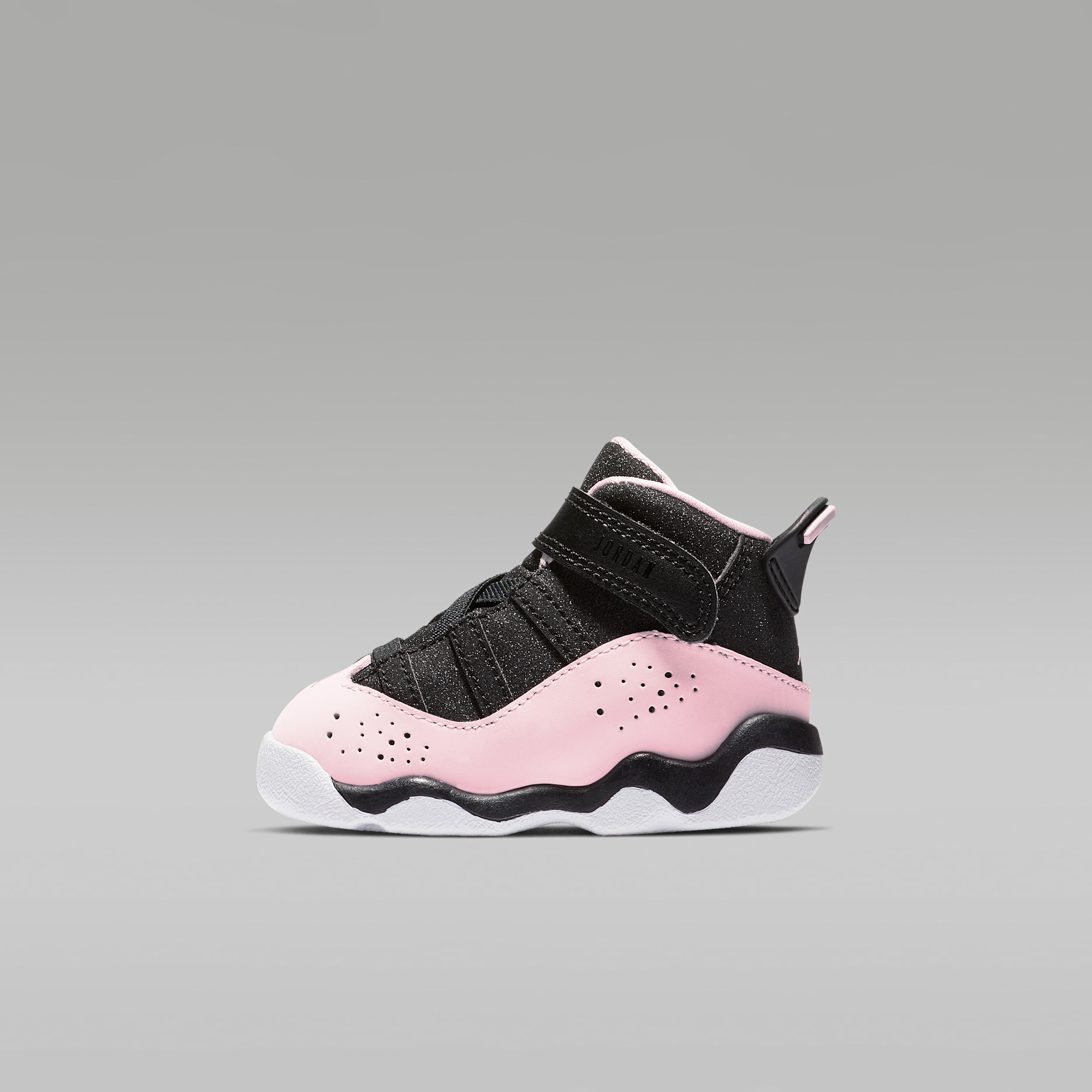 Calzado para bebé e infantil Jordan 6 Rings - Negro/Antracita/Blanco/Espuma rosa