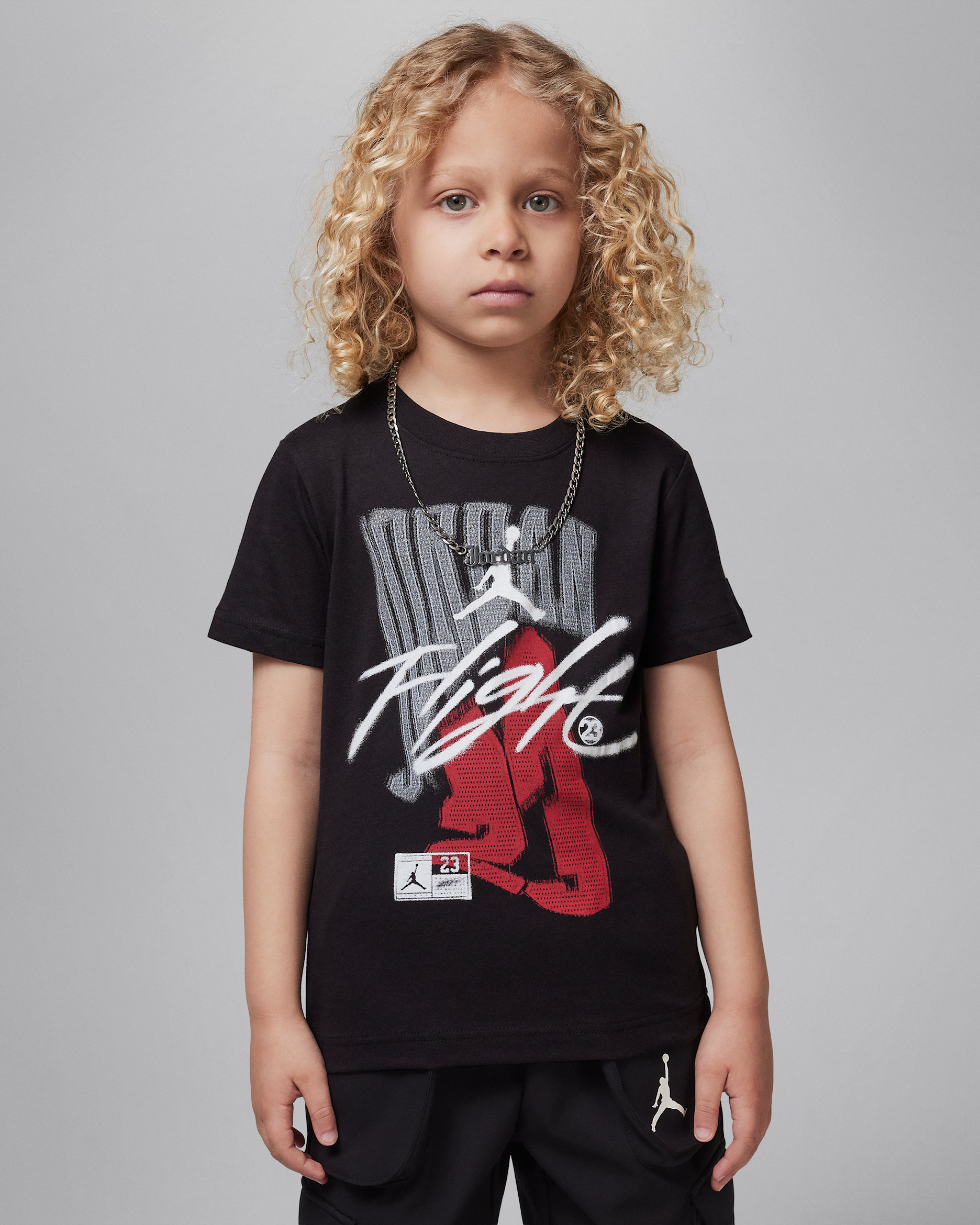 ジョーダン リトルキッズ フェイドアウェイ フライト Tシャツ - ブラック