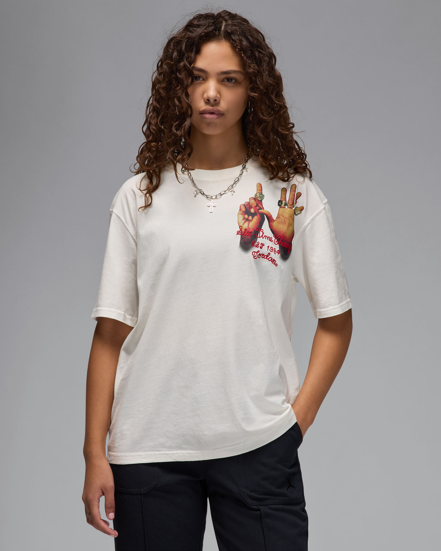 Playera con gráfico para mujer Jordan - Vela