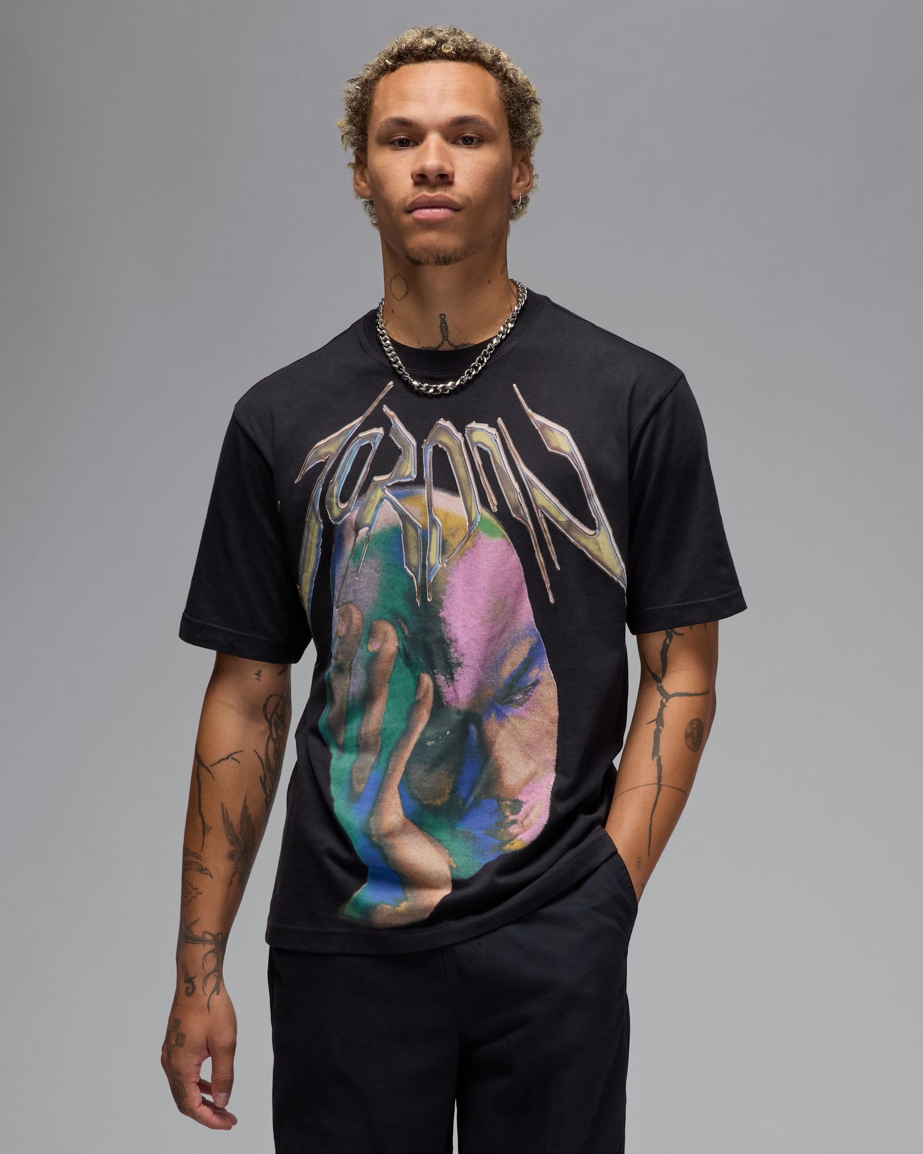 Playera Dri-FIT para hombre Jordan Sport - Negro/Blanco