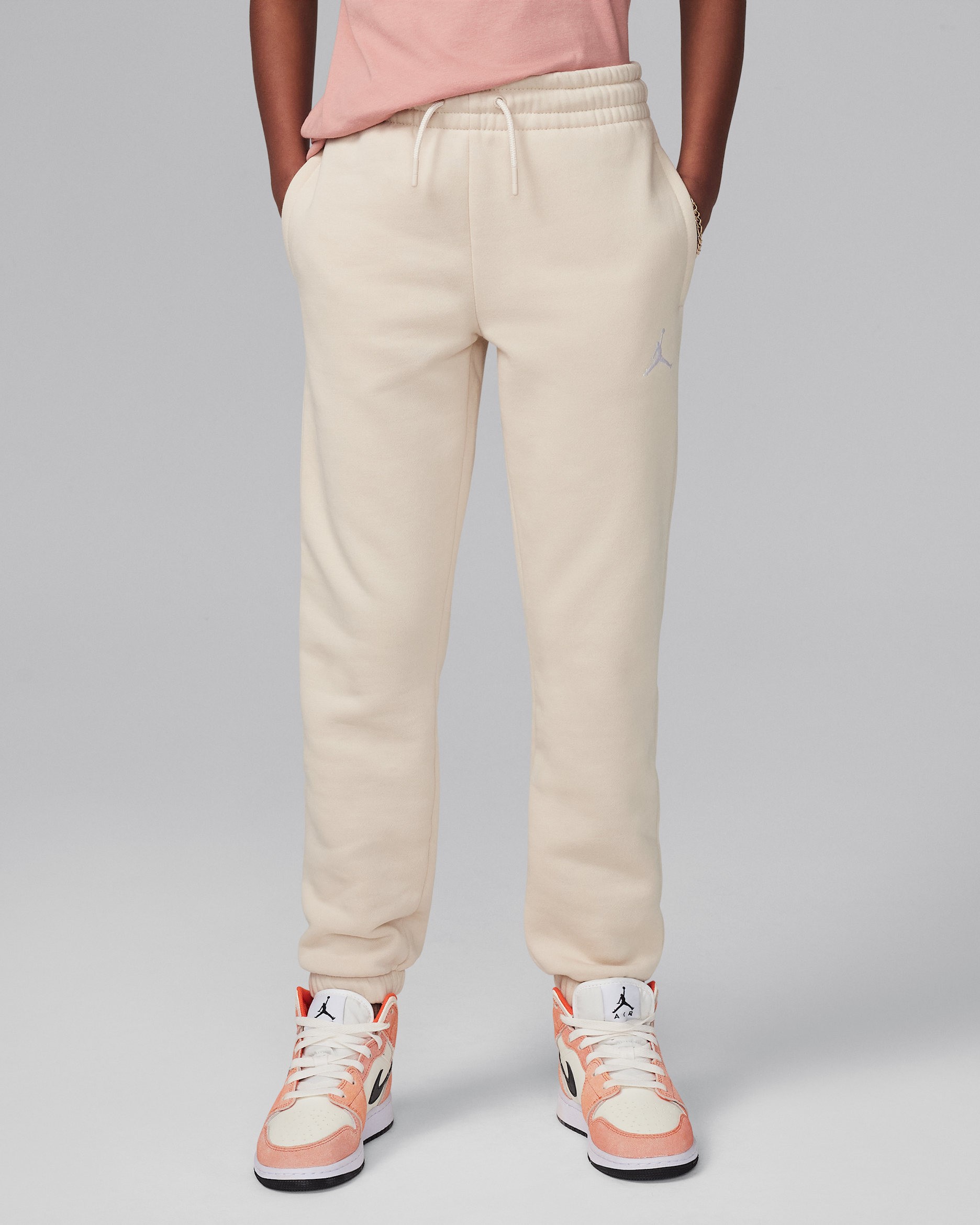 Jordan Brooklyn Essentials Big Kids' Pants - Legend Light Brown