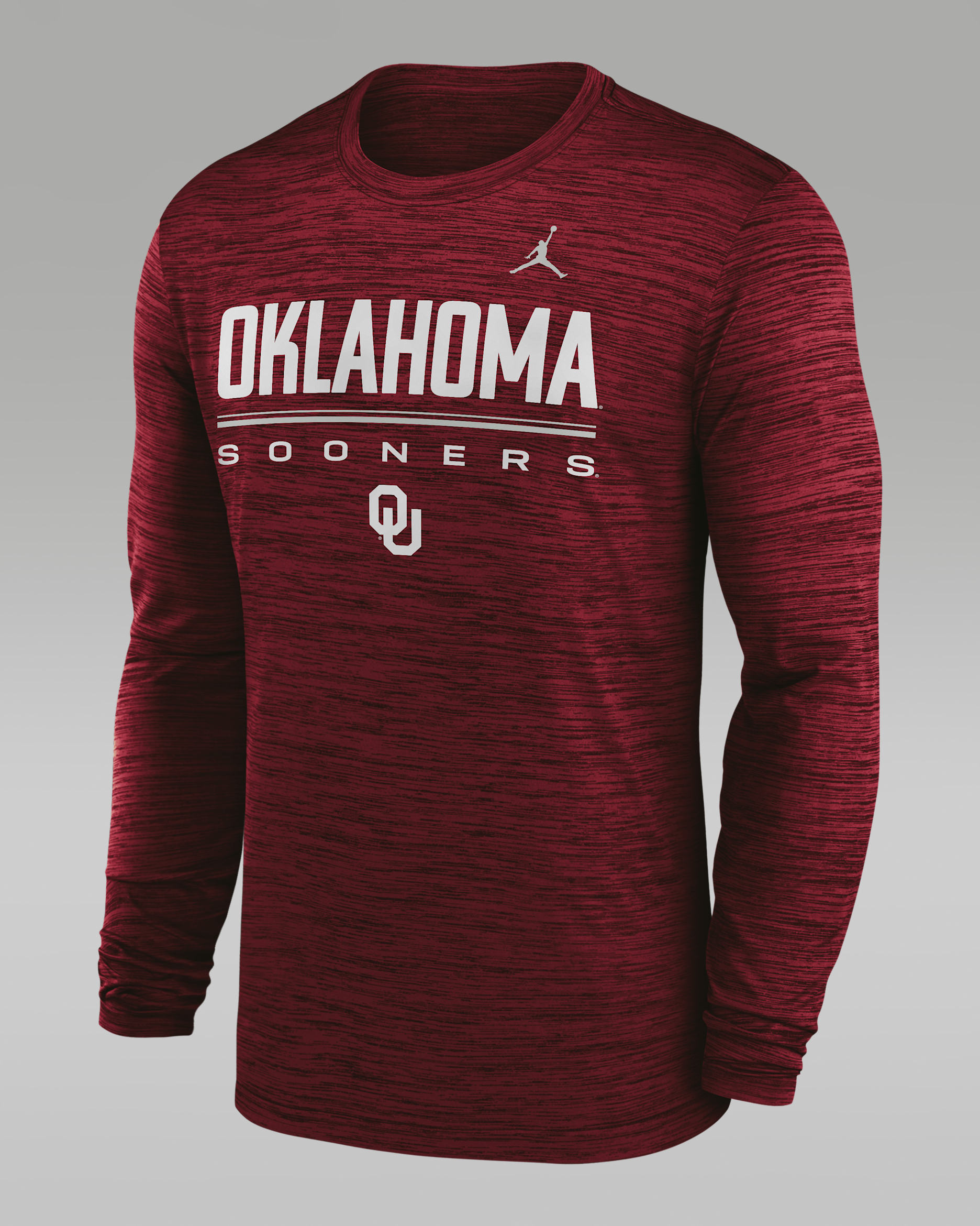 Oklahoma Sideline Velocity Men's Jordan Brand Dri-FIT College T-Shirt - Team Crimson