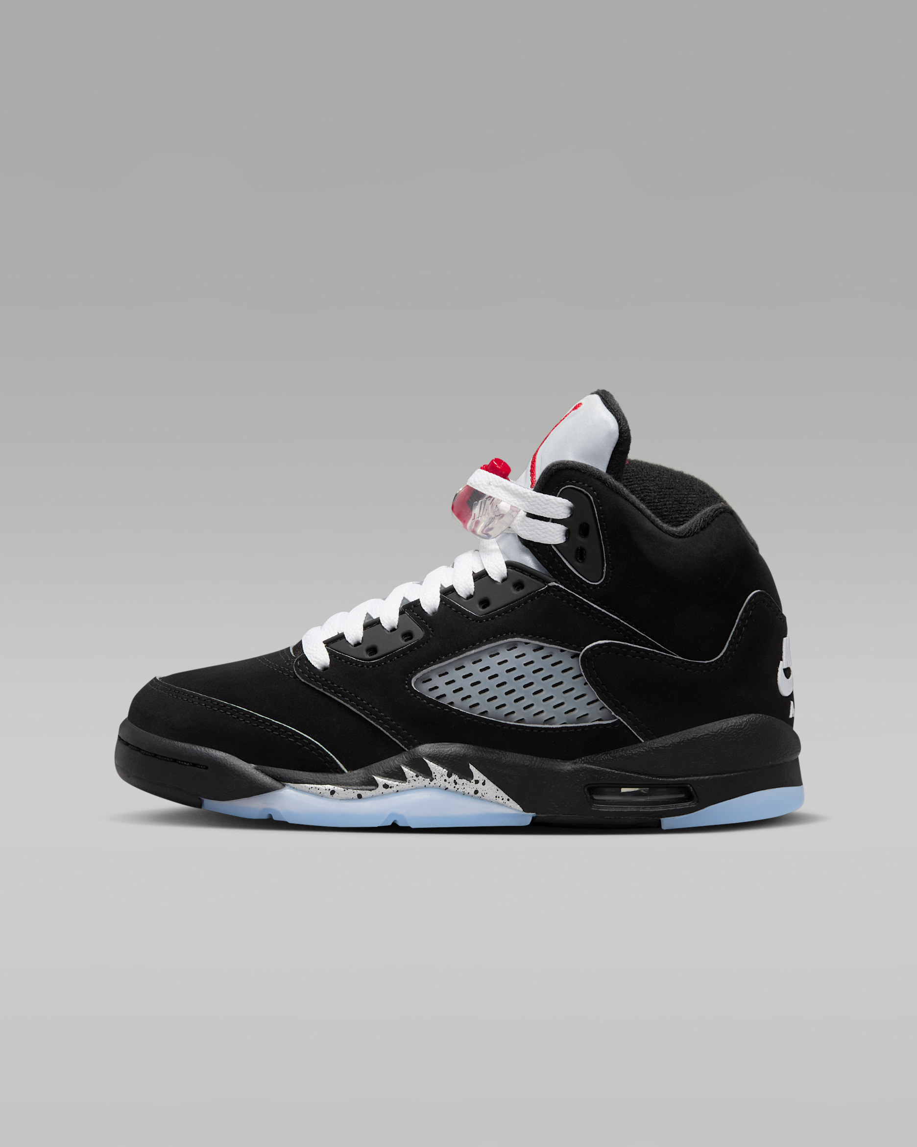 Air Jordan 5 Retro 'Reimagined' Older Kids' Shoes - Black/Metallic Silver/Fire Red/White