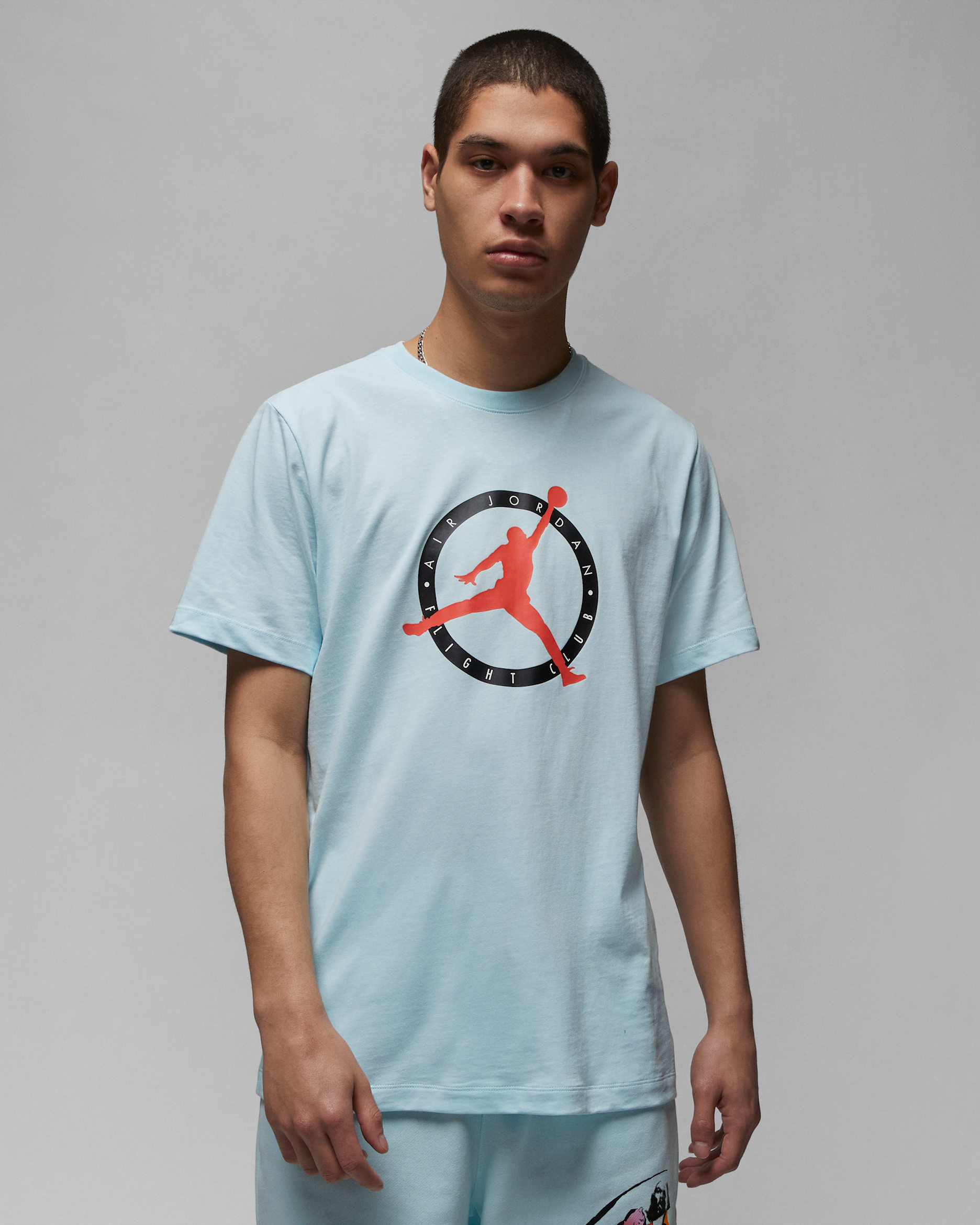 เสื้อยืดผู้ชาย Jordan Flight MVP - Glacier Blue/Magic Ember
