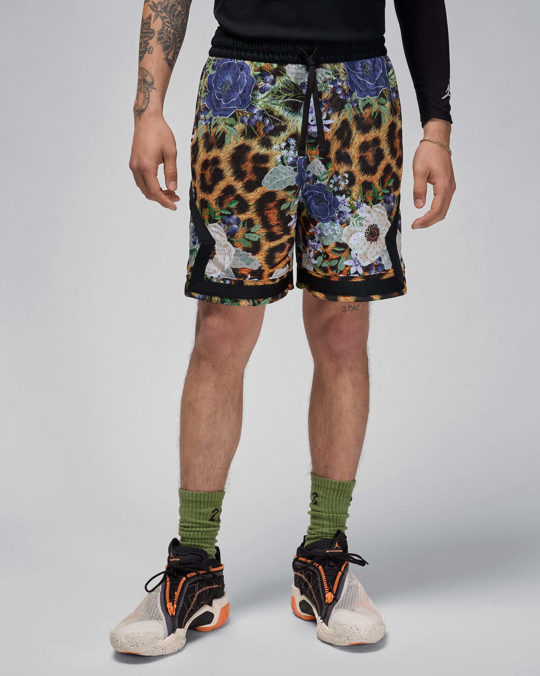 Jordan Sport Men's Dri-FIT Diamond Shorts - Industrial Blue/White/White