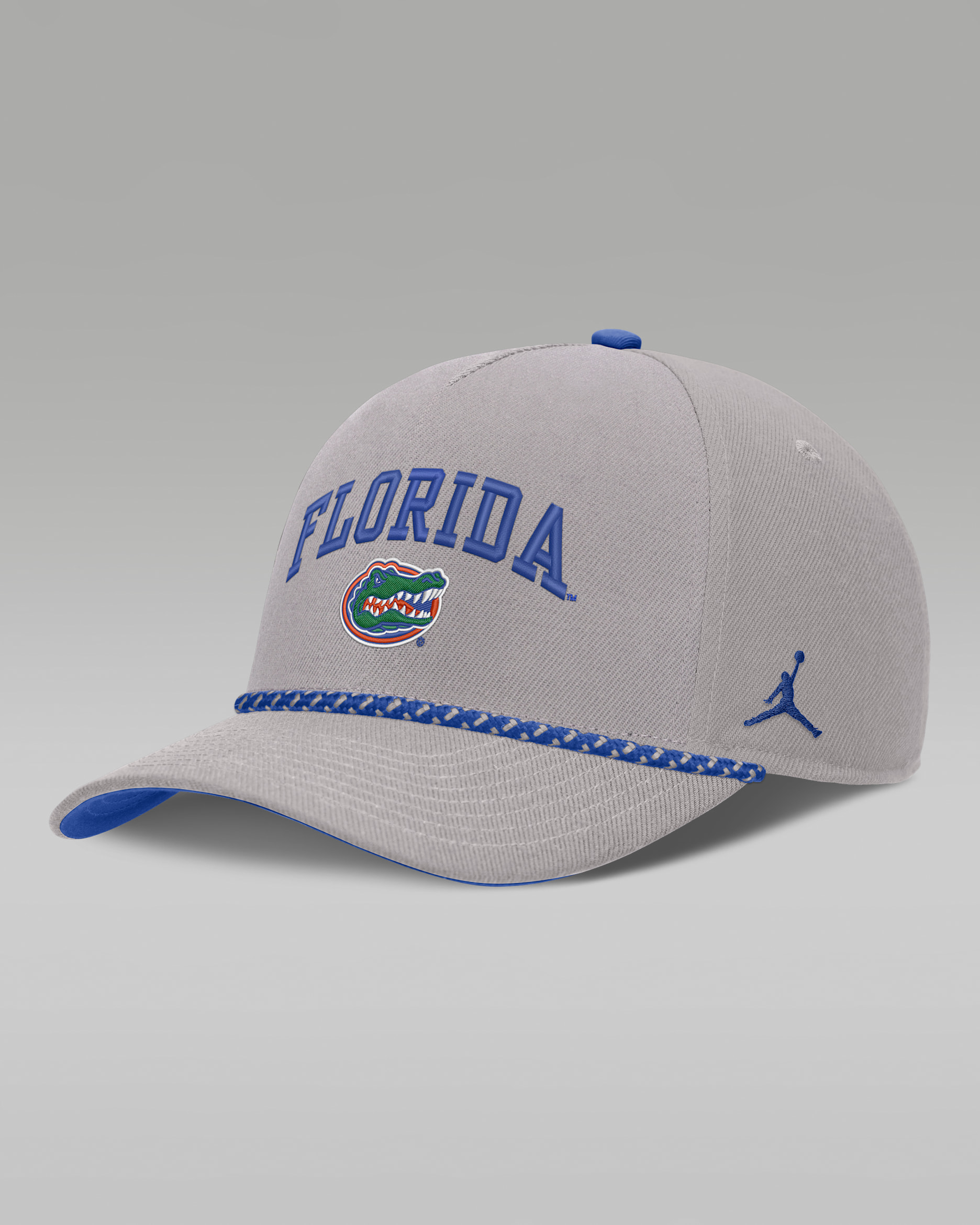 Florida Primetime Rise Rope Men's Jordan Brand College Adjustable Hat - Grey
