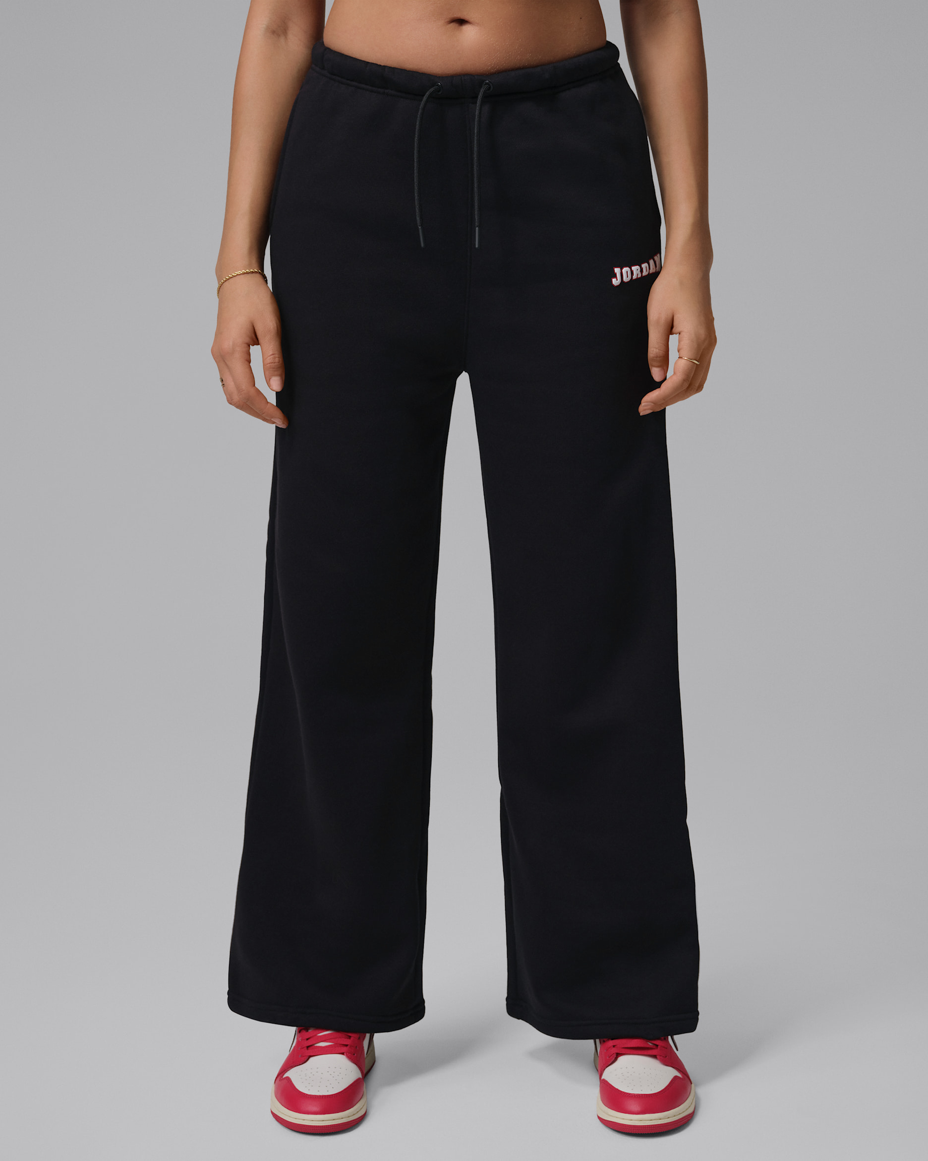 Jordan Brooklyn Fleece Women's Pants - Black/White