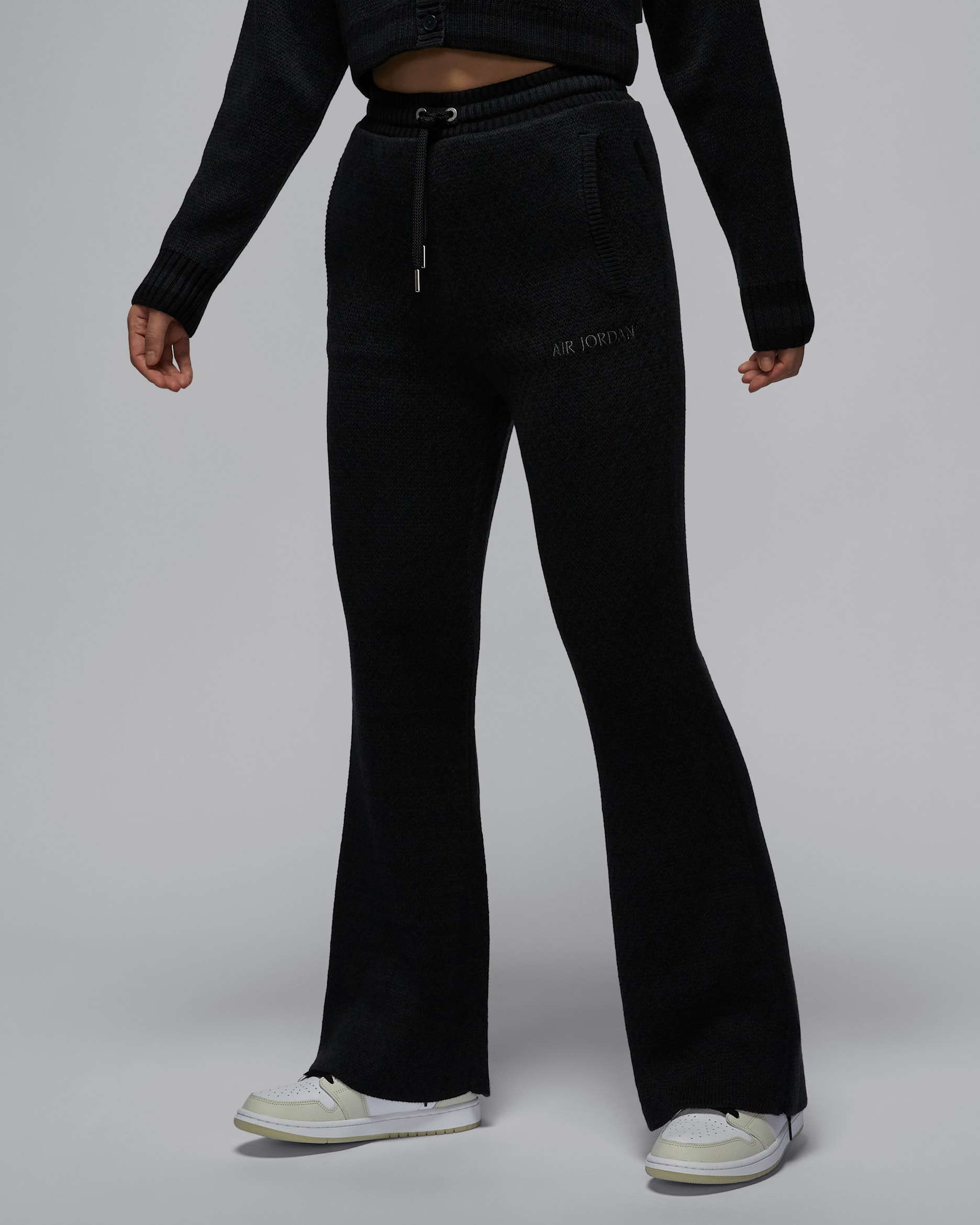 エア ジョーダン ウィメンズ ニット パンツ - ブラック