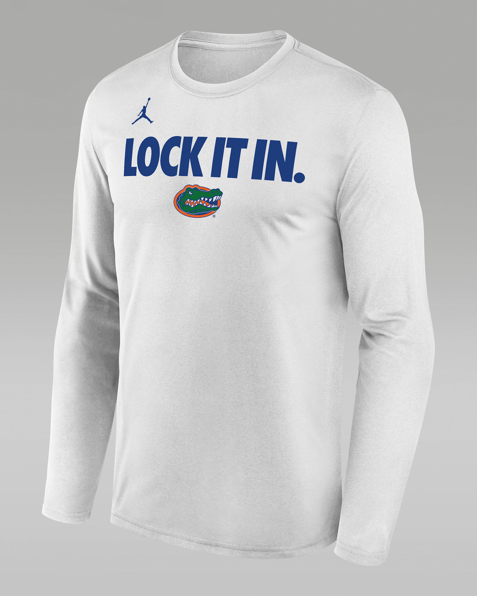 Playera de manga larga universitaria Nike Dri-FIT para hombre Florida 2026 On-Court Bench - Blanco