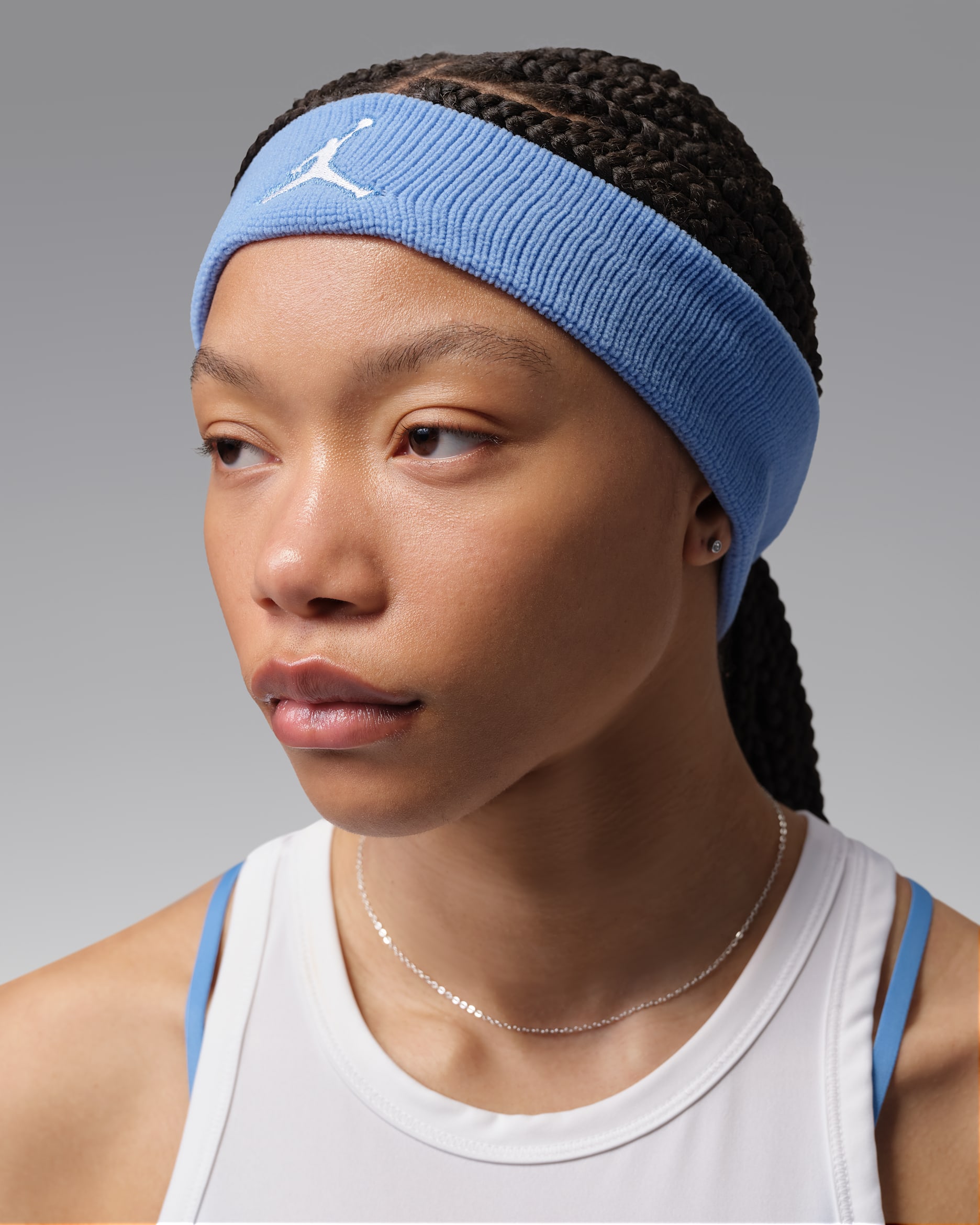 Jordan Dri-FIT Jumpman Headband - Blue Beyond/White