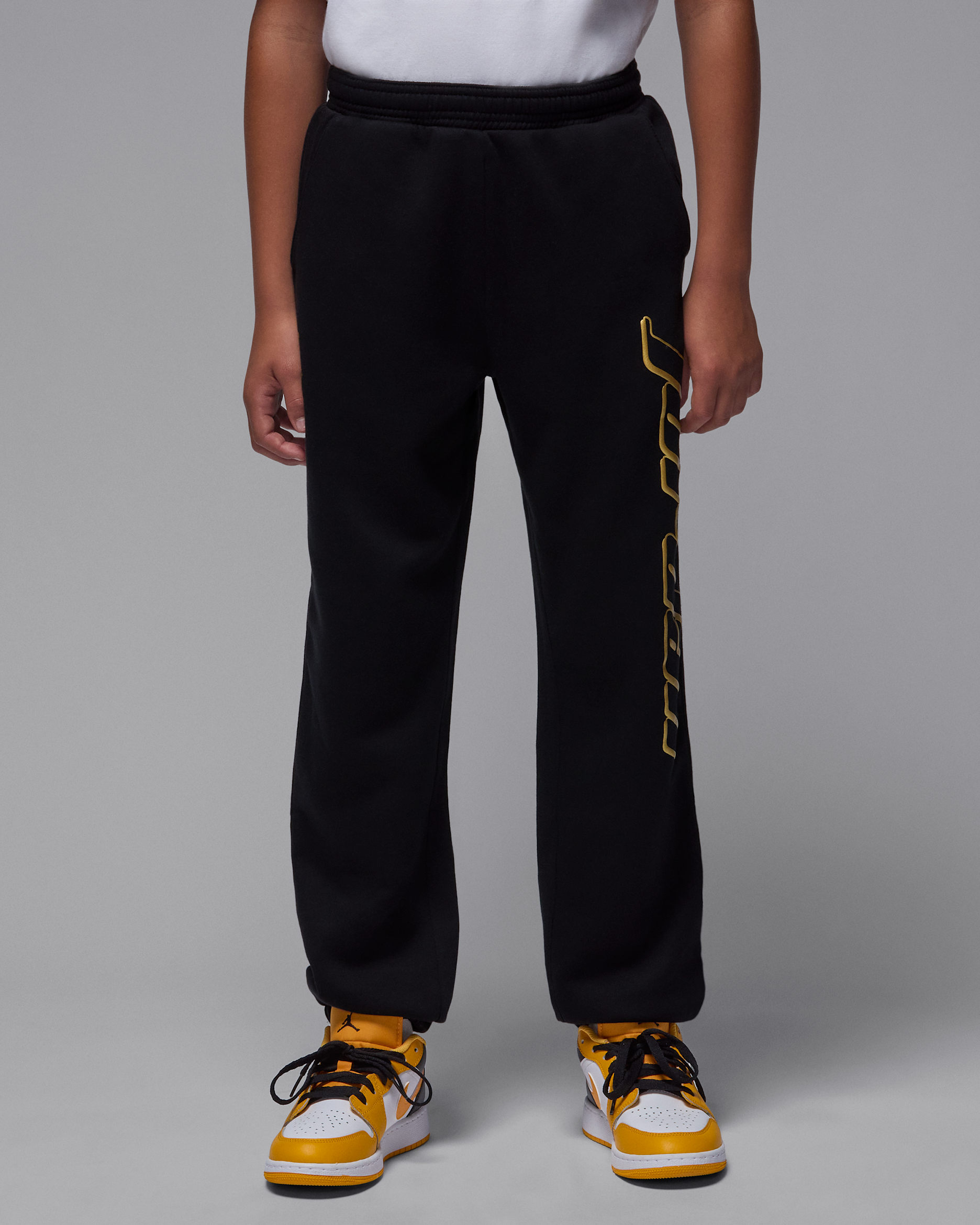 Pantaloni in fleece Jordan Mountainside – Ragazzo/a - Nero