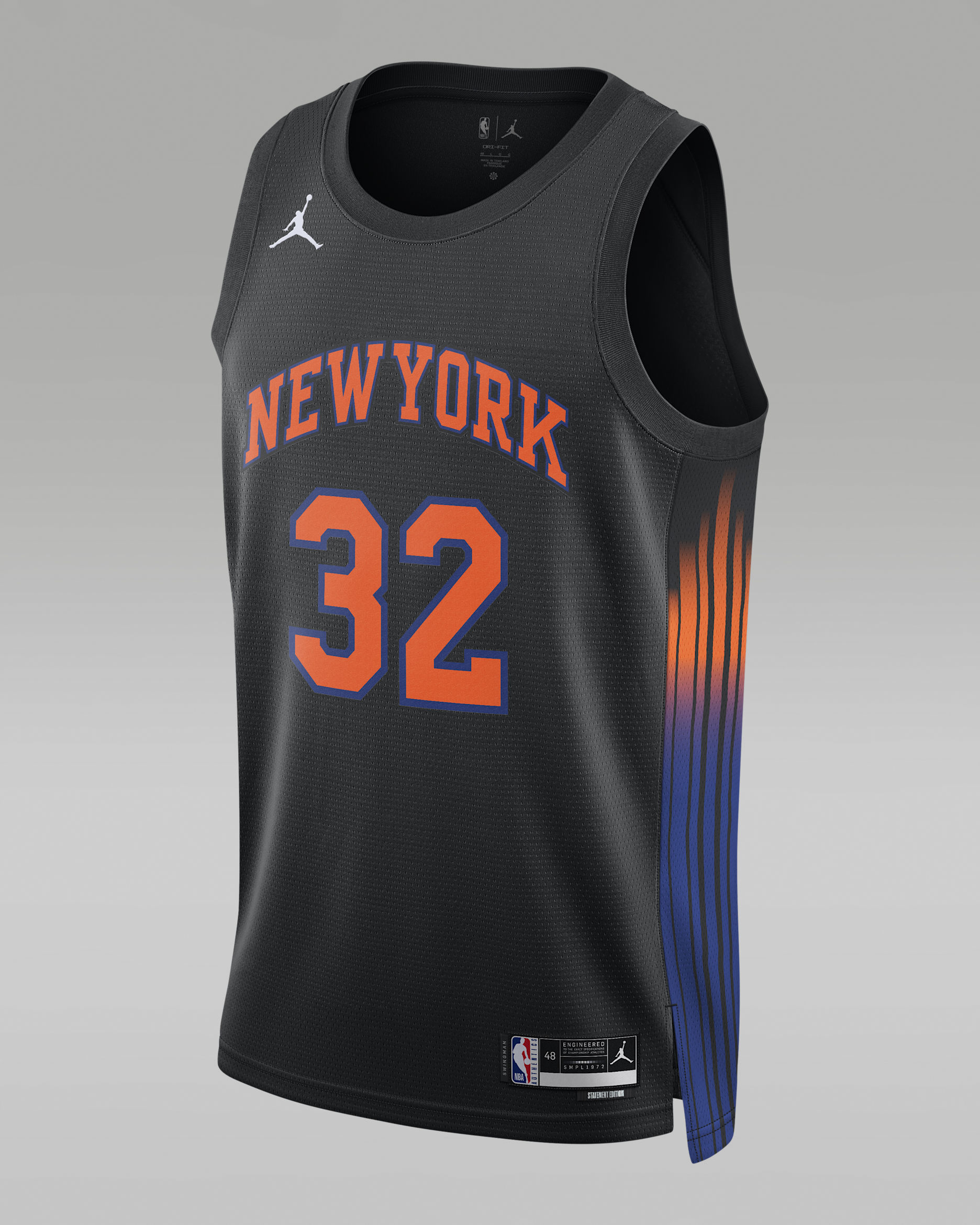 New York Knicks 2025/26 Statement Edition Men's Nike Dri-FIT NBA Swingman Jersey - Black
