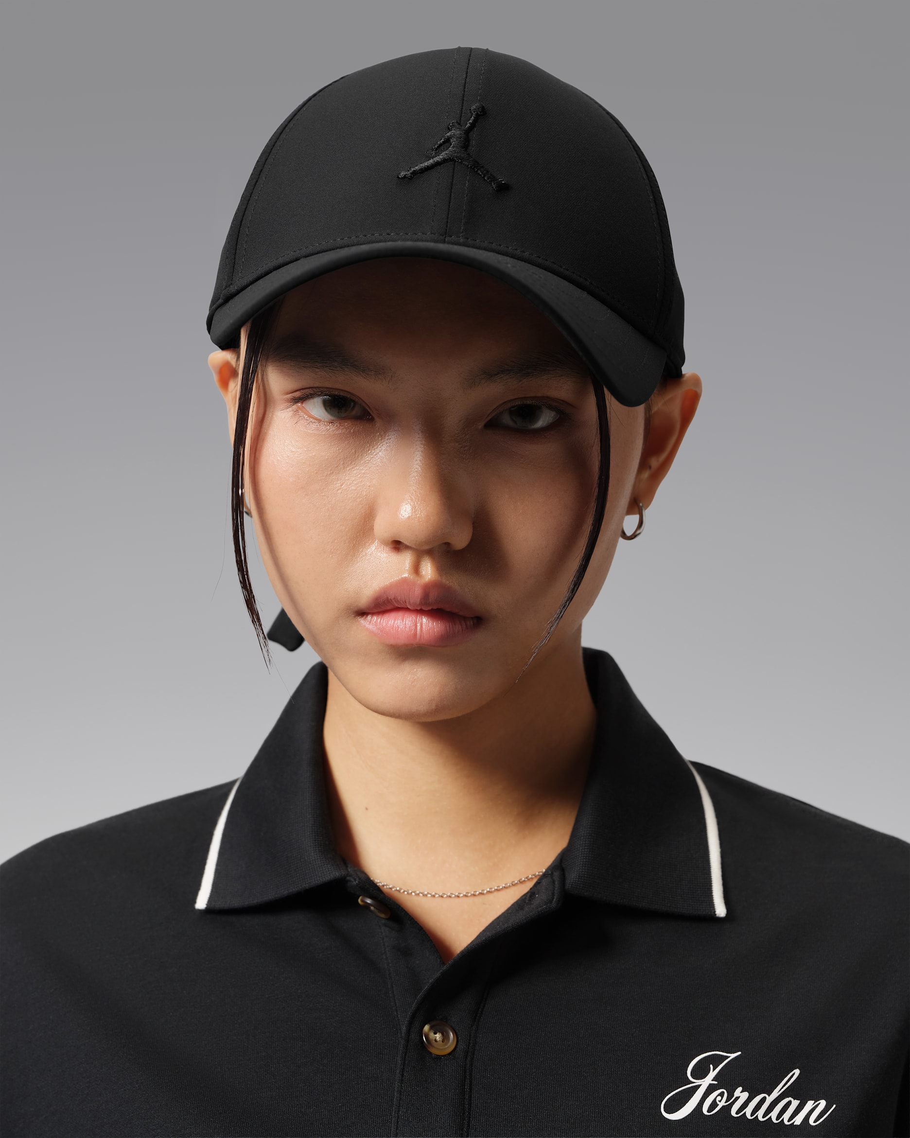 Jordan Club Structured Golf Cap - Black/Black